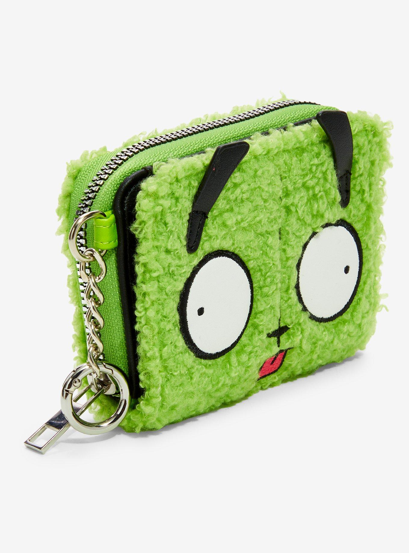 Invader Zim GIR Fuzzy Mini Zipper Wallet, , alternate - view 2
