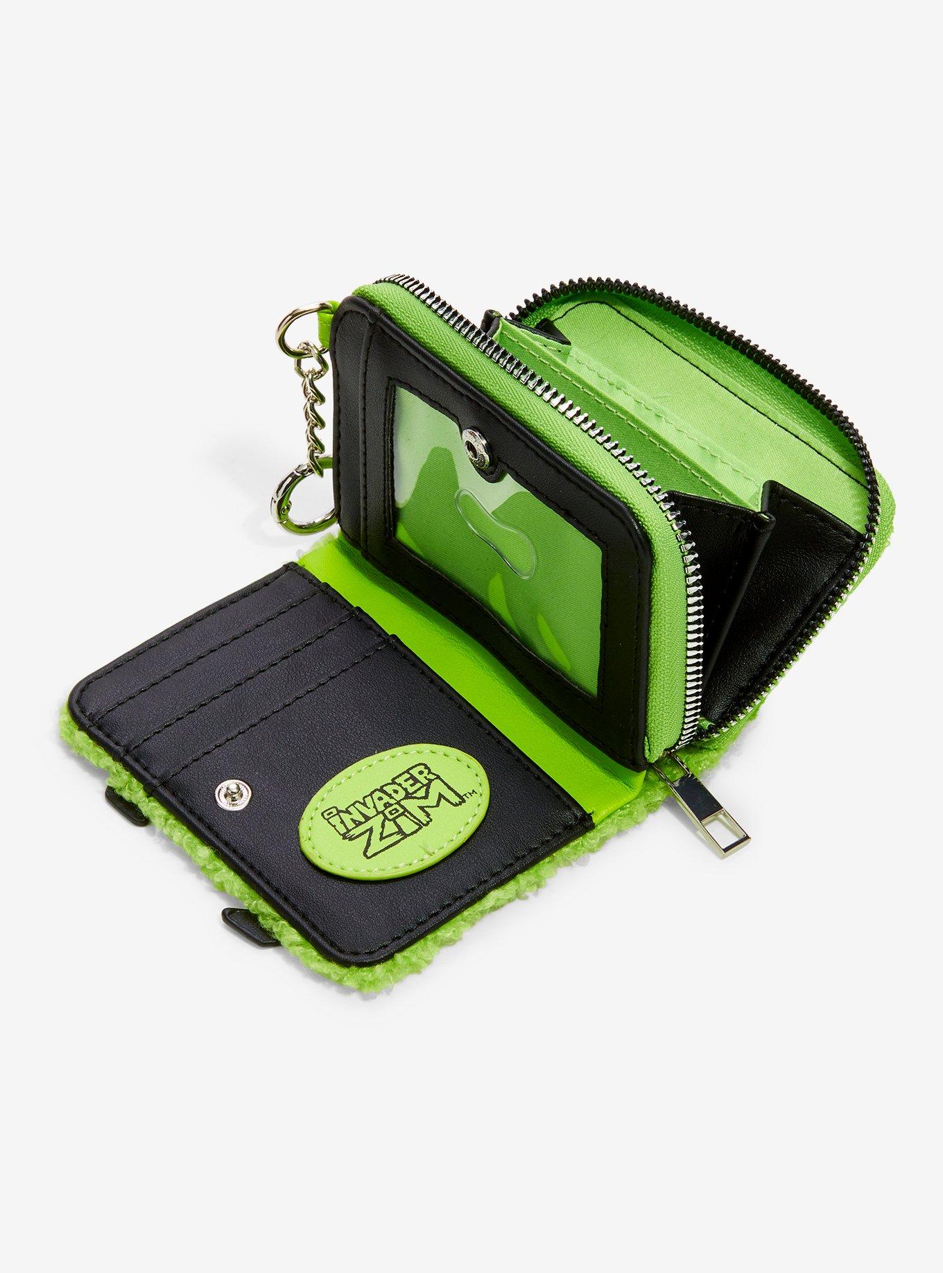 Invader Zim GIR Fuzzy Mini Zipper Wallet, , alternate - view 4