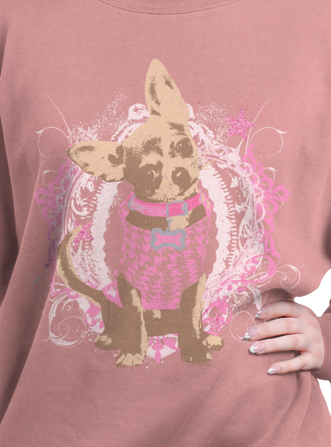 Legally Blonde Elle Bruiser Woods Coquette Girls Oversized Sweatshirt, DESERTPNK, alternate - view 2