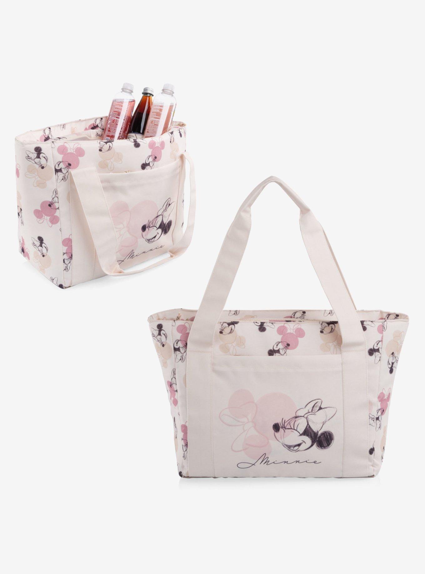 Disney Minnie Mouse Beige with Vintage Pink Sketch Topanga 2.0 Cooler Tote Bag, , alternate - view 5