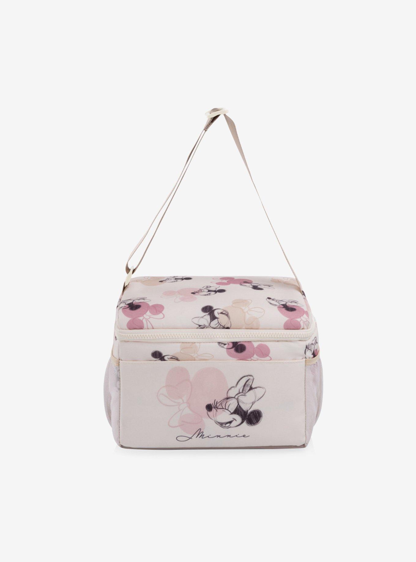 Disney Minnie Mouse Beige with Vintage Pink Sketch Modern Lunch Cooler, , alternate - view 3