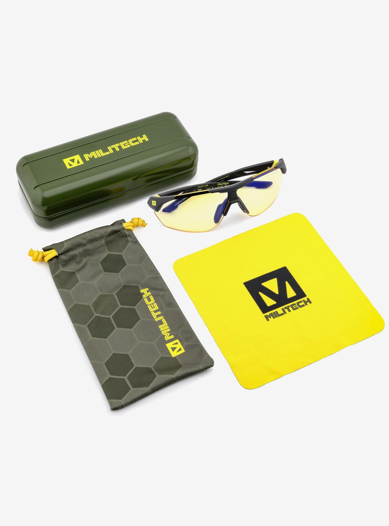 GUNNAR x Cyberpunk 2077 Militech Amber Tint Blue Light Glasses, , alternate - view 3
