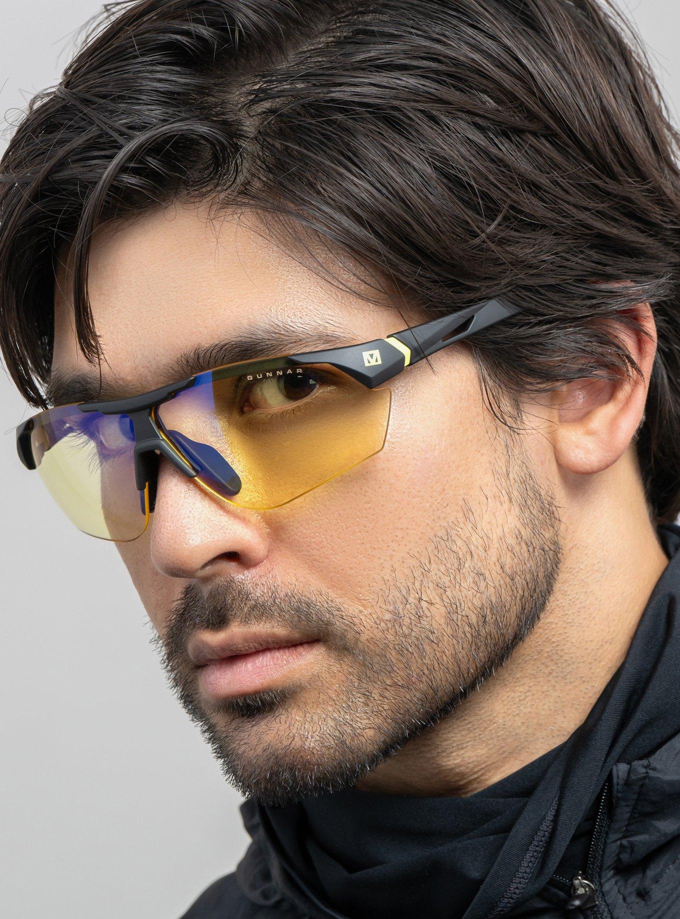 GUNNAR x Cyberpunk 2077 Militech Amber Tint Blue Light Glasses, , alternate - view 4
