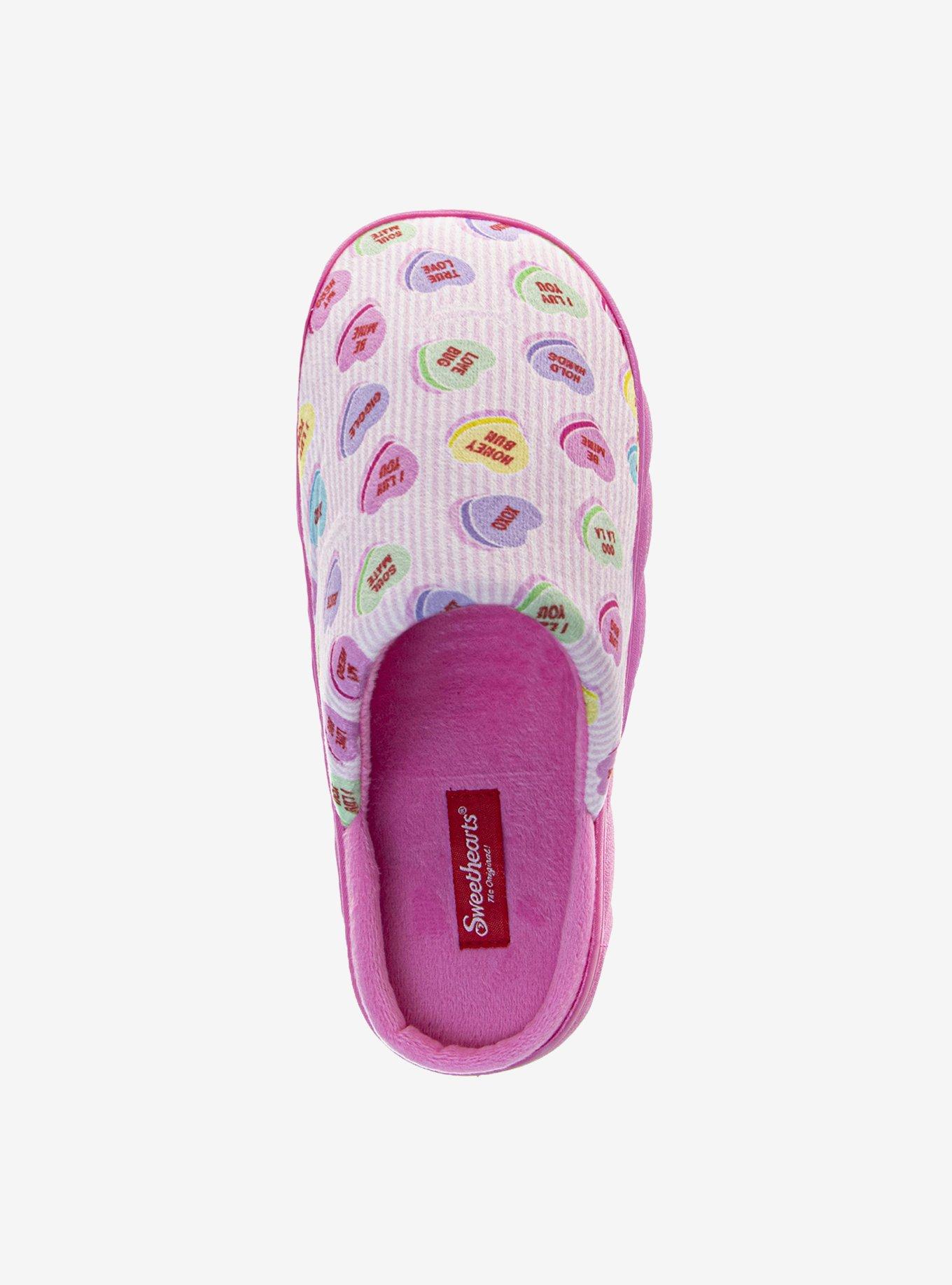 Sweethearts Conversation Heart Slippers, PINK, alternate - view 4