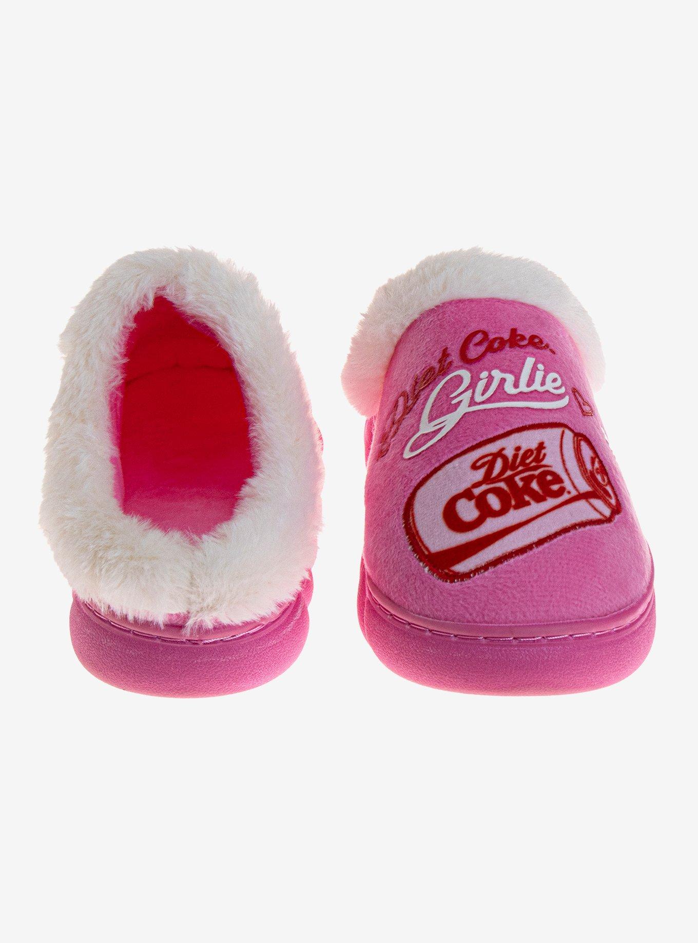 Coca-Cola Diet Coke Girlie Women's Cozy Slippers Pink, PINK, alternate - view 4