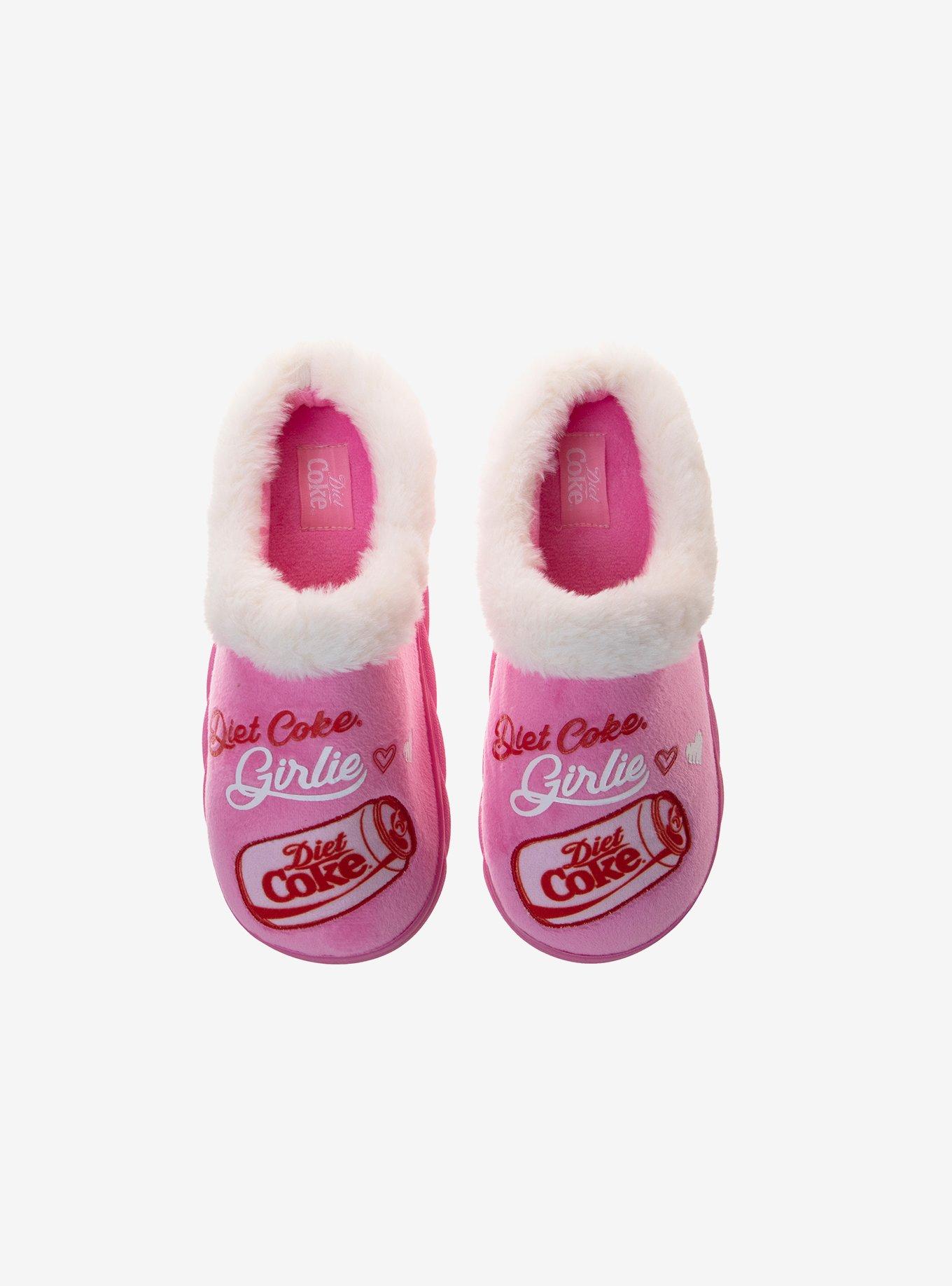 Coca-Cola Diet Coke Girlie Women's Cozy Slippers Pink, PINK, alternate - view 6