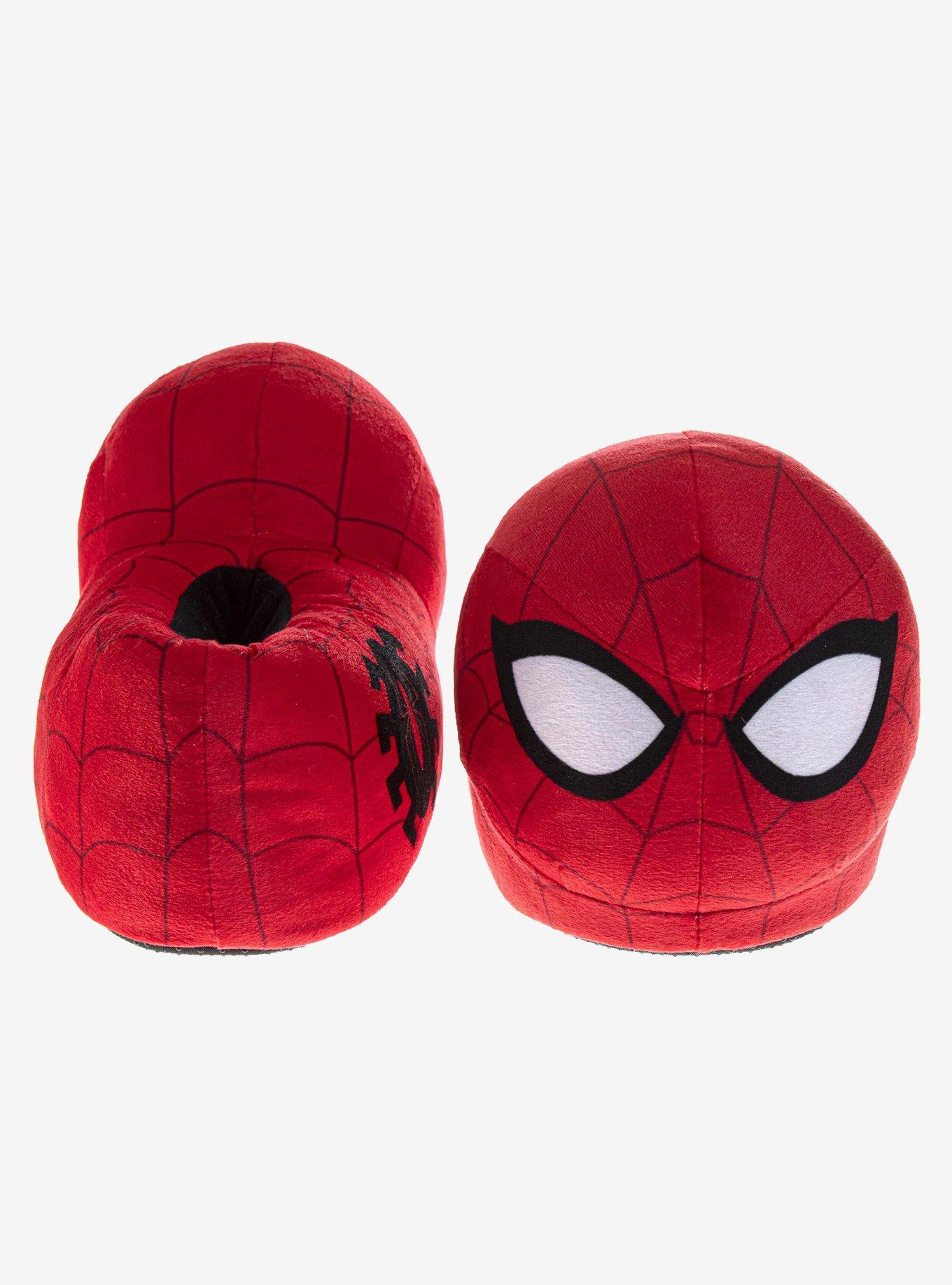 Marvel Spider-Man Men's Cozy Slippers Red, RED, alternate - view 3