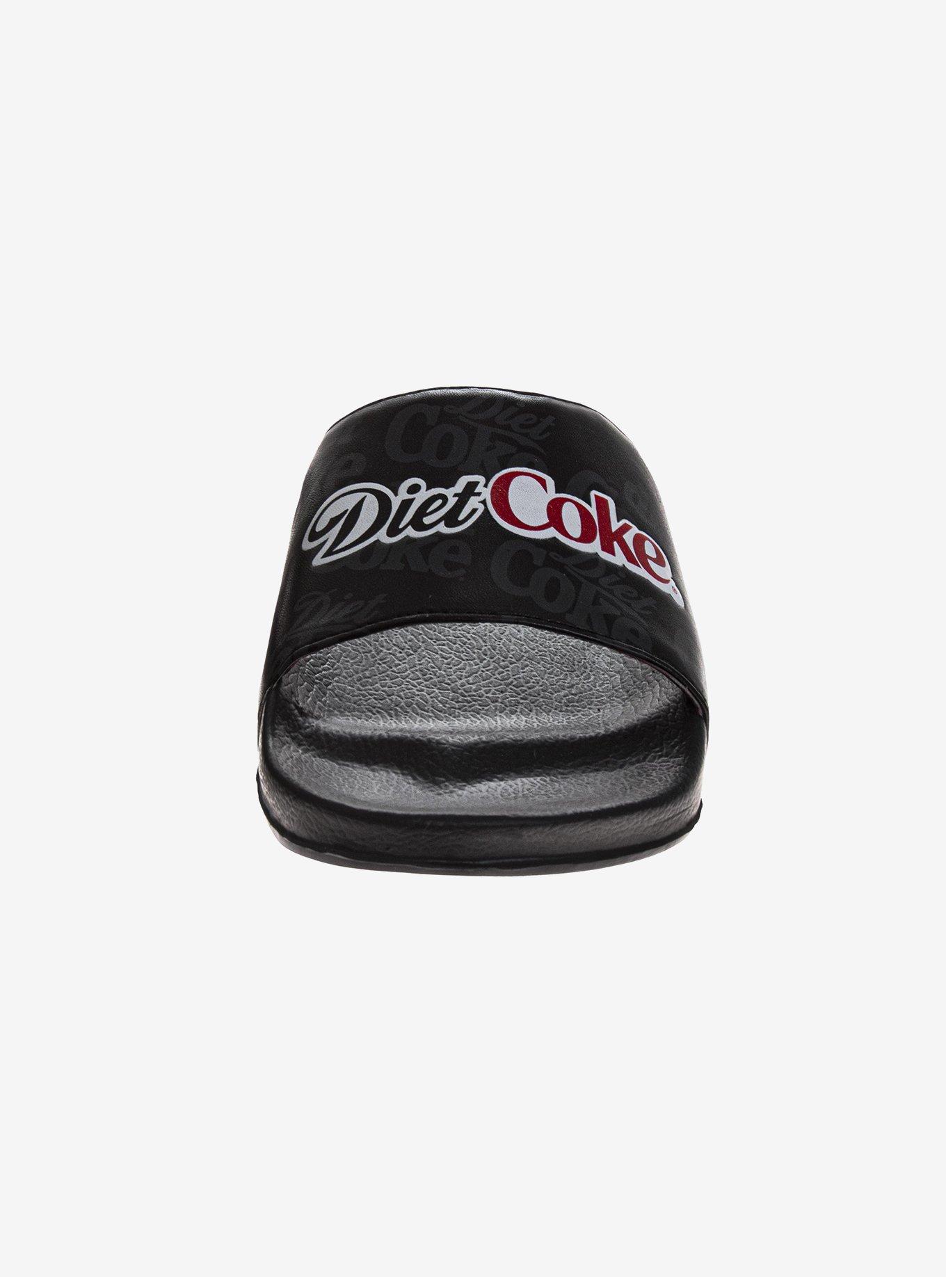 Coca-Cola Coke Black Logo Men's Slide Sandals, BLACK, alternate - view 4