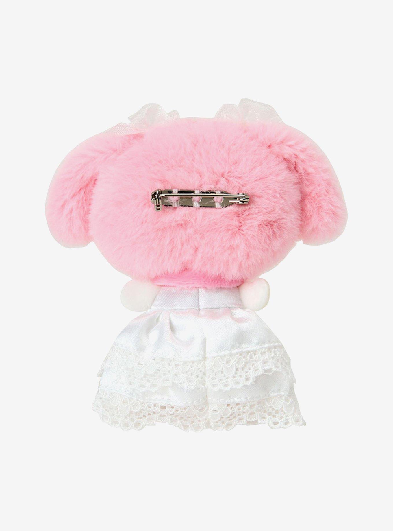 My Melody White Dress Plush Brooch, , alternate - view 3