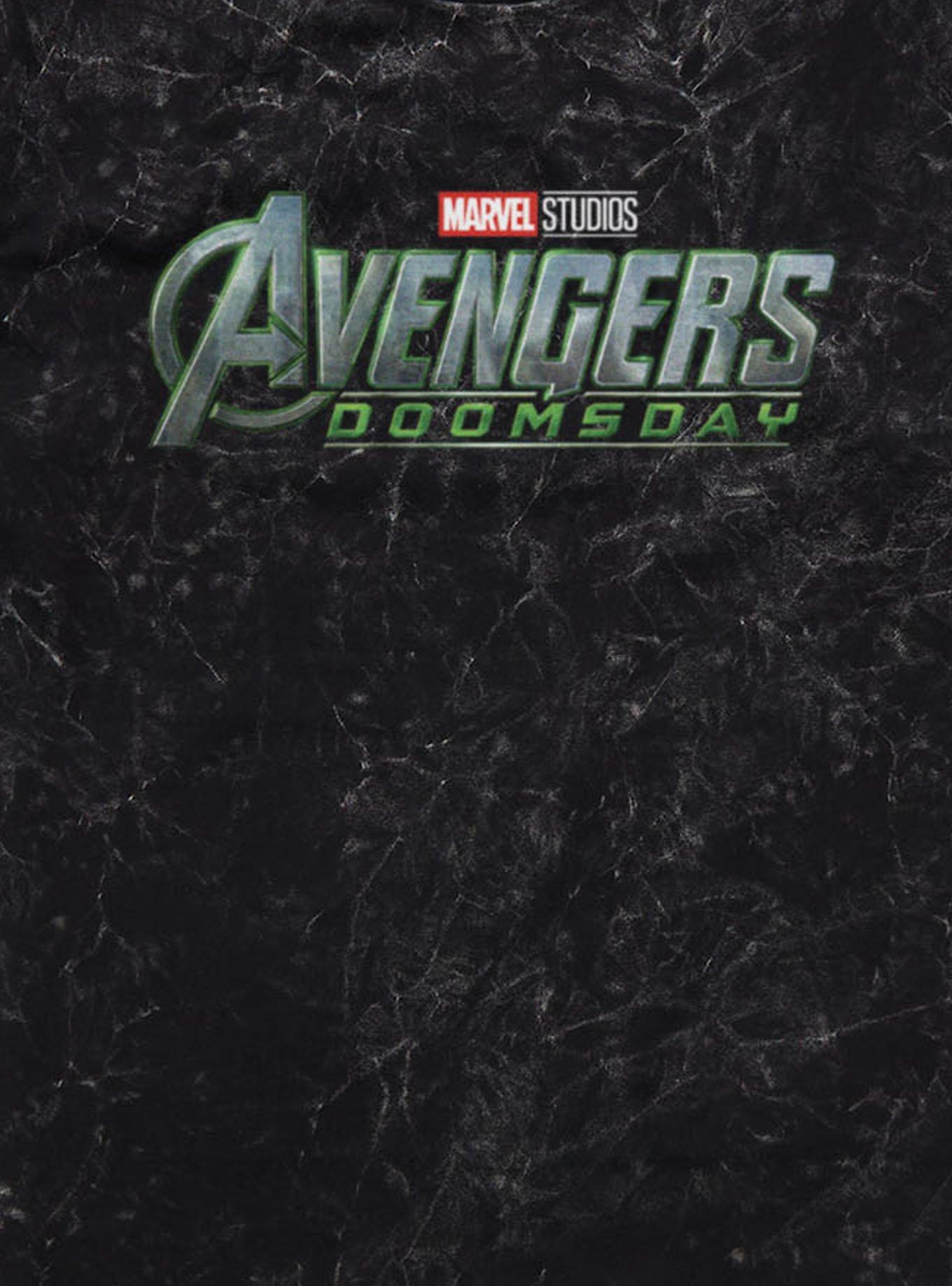 Marvel Avengers Doomsday Logo Mineral Wash T-Shirt, , hi-res