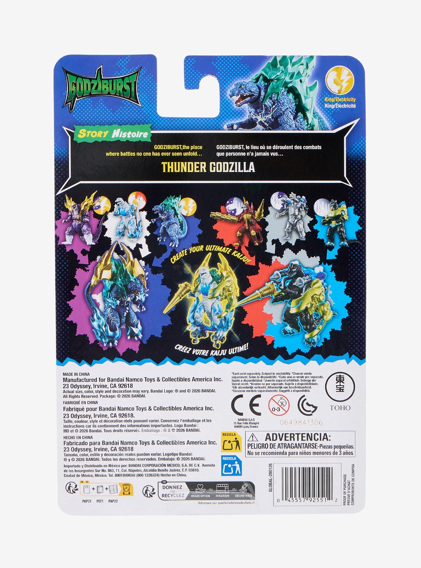 Bandai Namco Godzilla Godziburst Thunder Godzilla Figure, , alternate - view 4