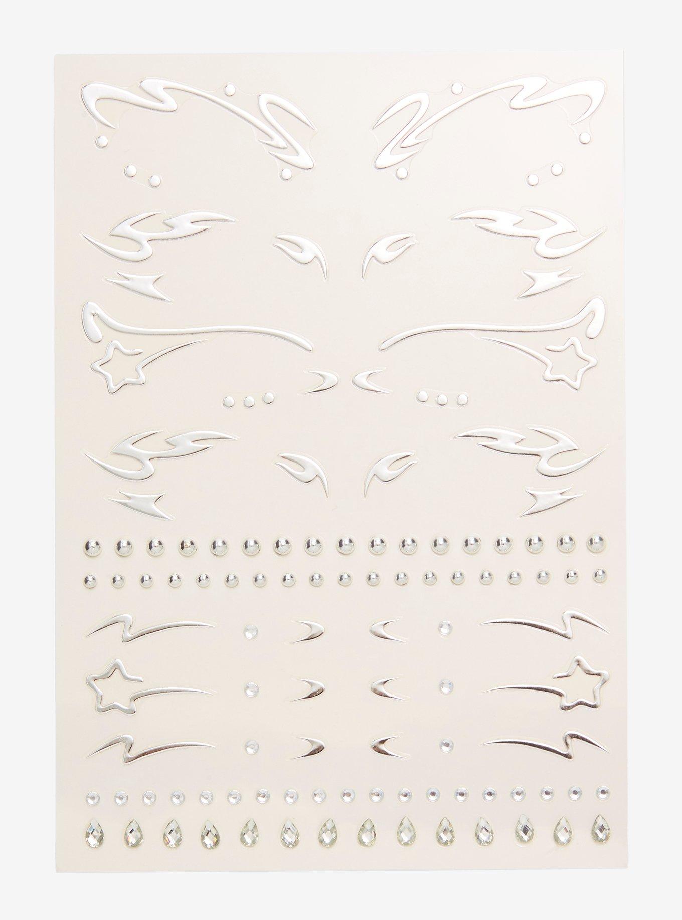 Never Have I Ever Chromed Out Face Jewels, , alternate - view 3