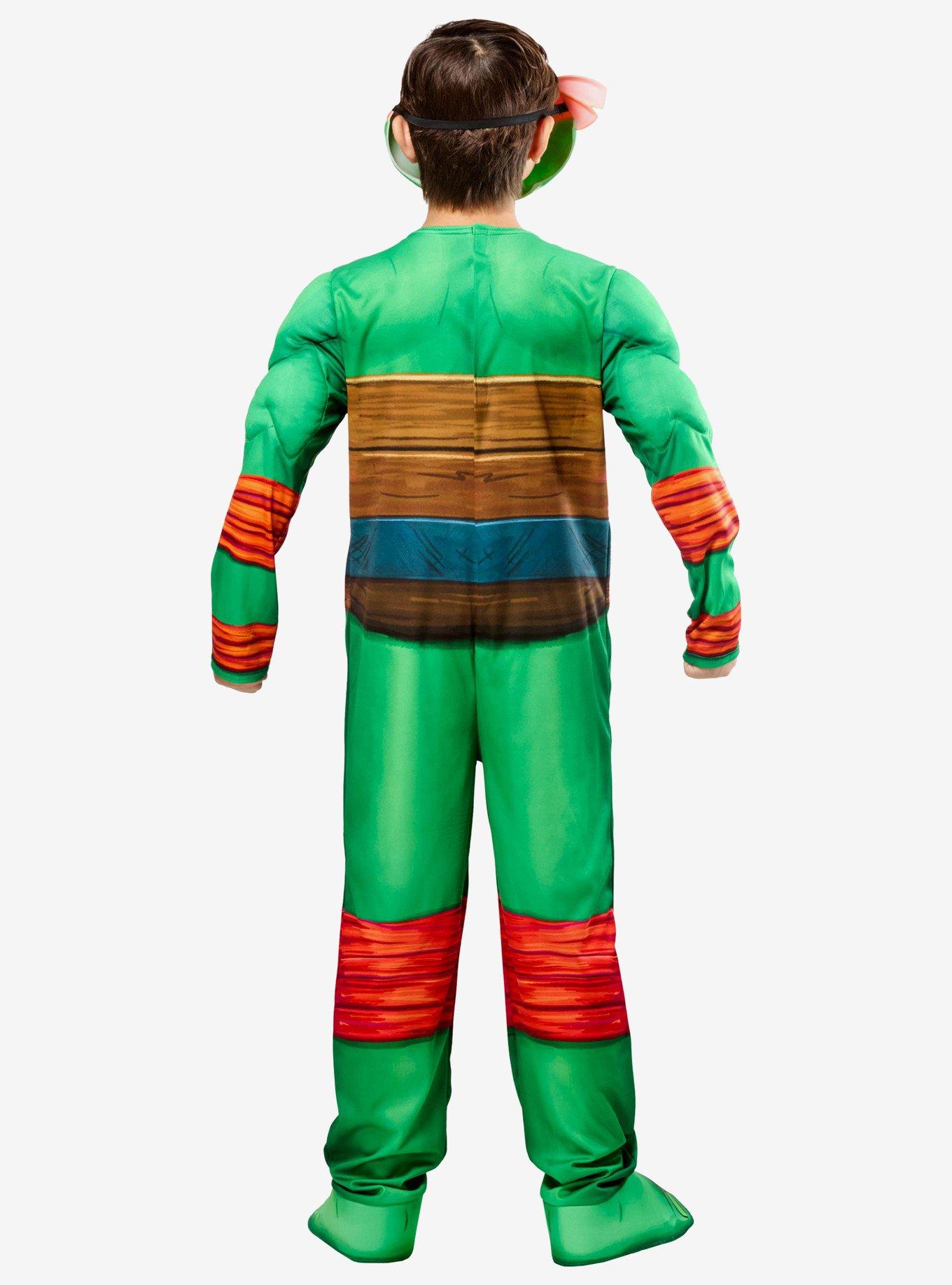Teenage Mutant Ninja Turtles Mutant Mayhem Michelangelo Deluxe Kids Costume by Rubies, GREEN, alternate - view 3