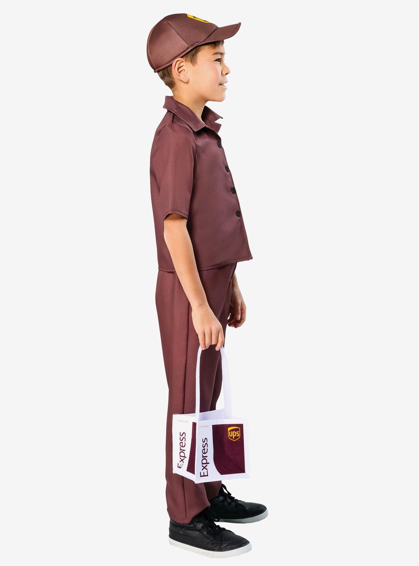 UPS Delivery Driver Kids Costume by Rubies, BROWN, alternate - view 3
