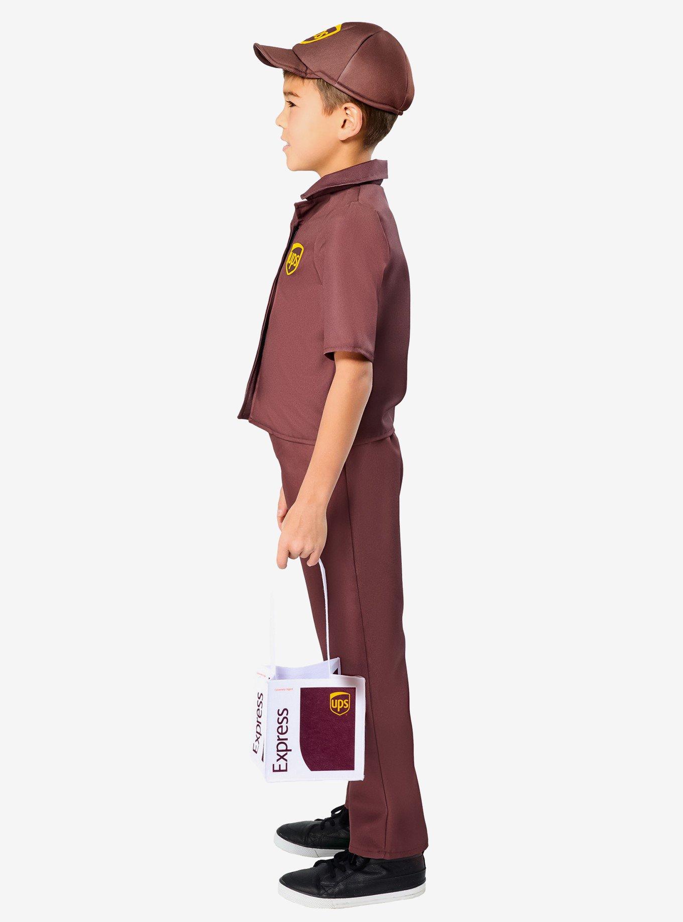 UPS Delivery Driver Kids Costume by Rubies, BROWN, alternate - view 4