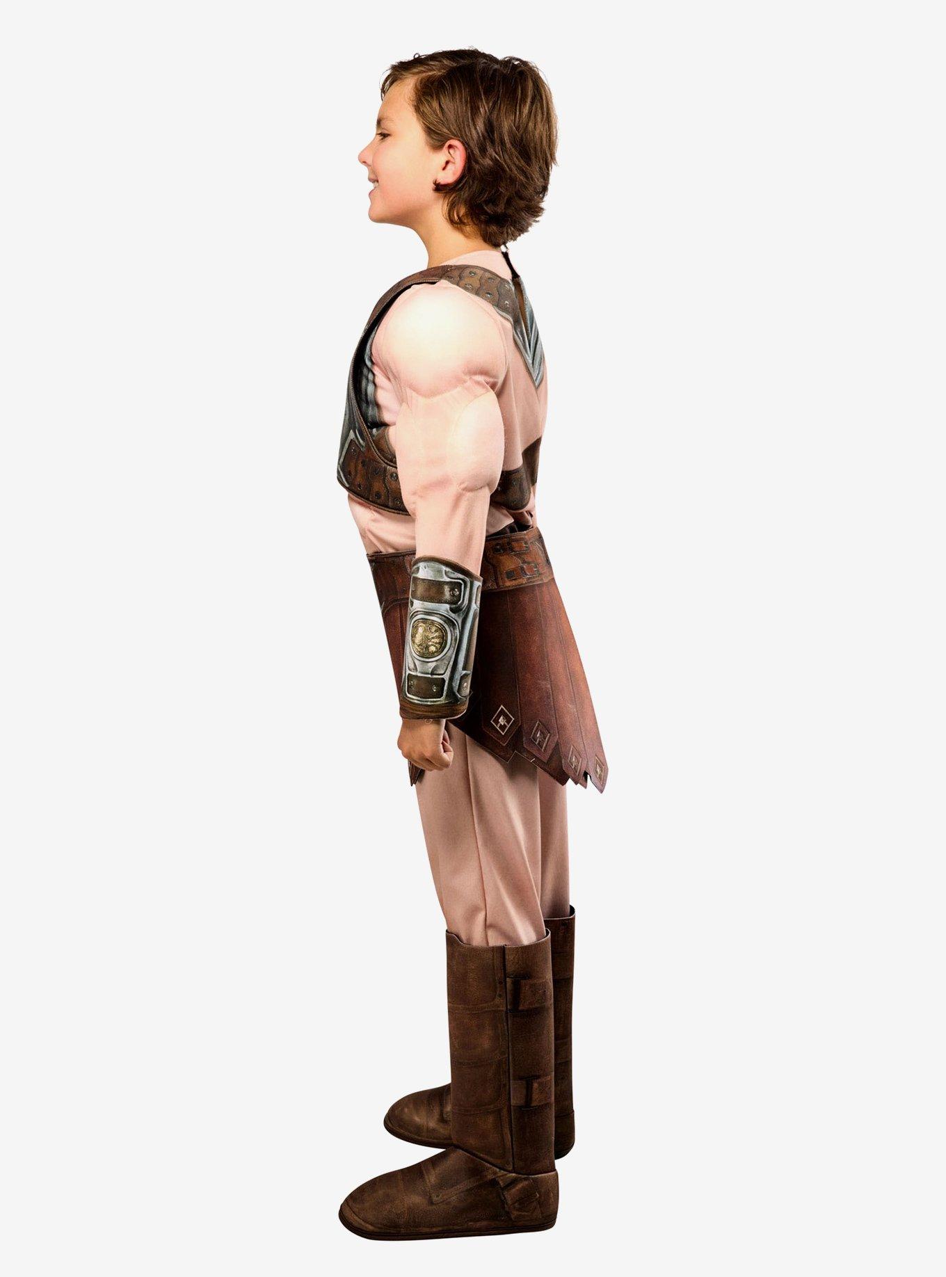 Masters of the Universe Movie He-Man Deluxe Kids Costume by Rubies, BROWN, alternate - view 4