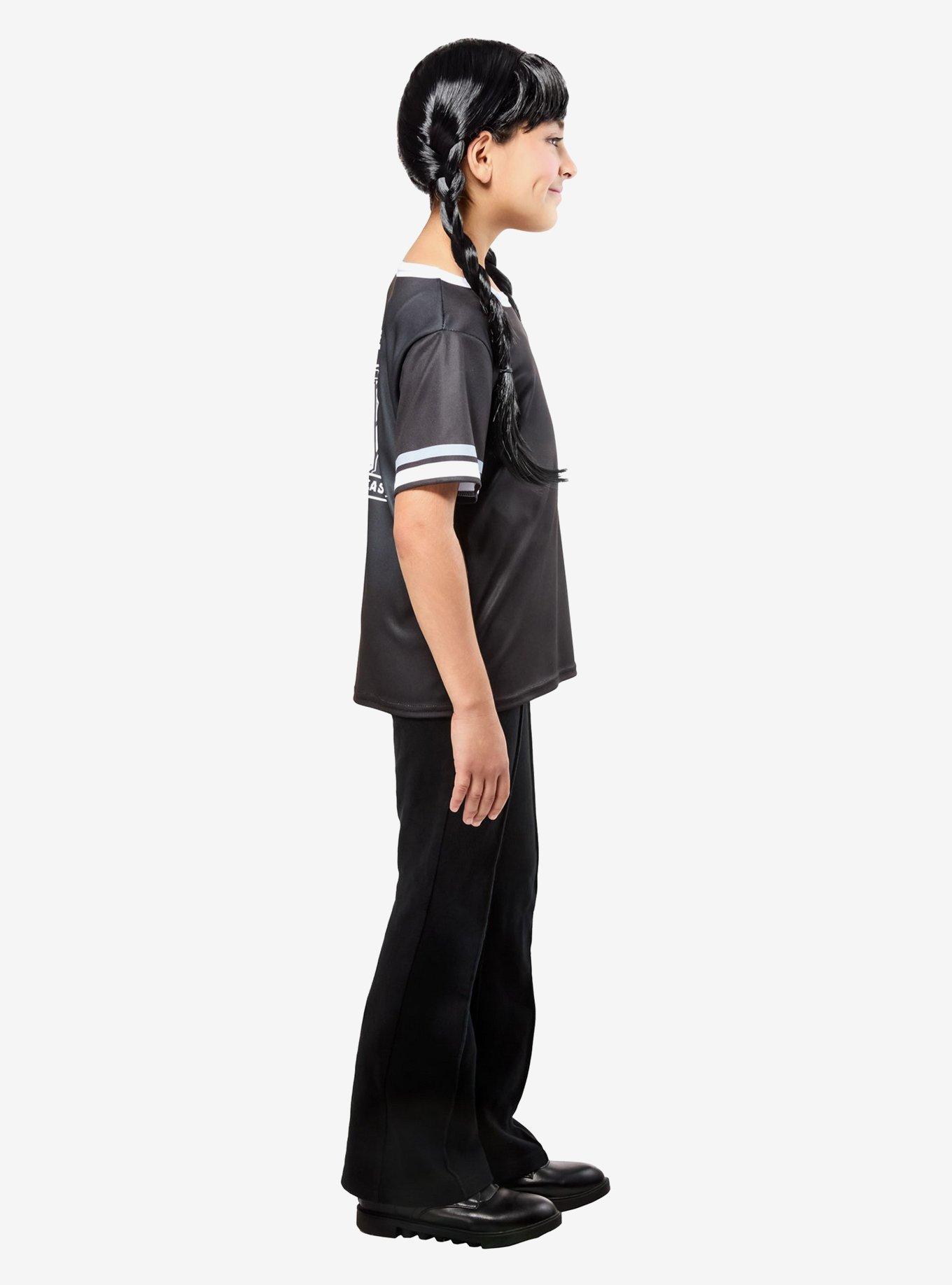 Wednesday Ophelia Black Kids Costume Top by Rubies, BLACK, alternate - view 3