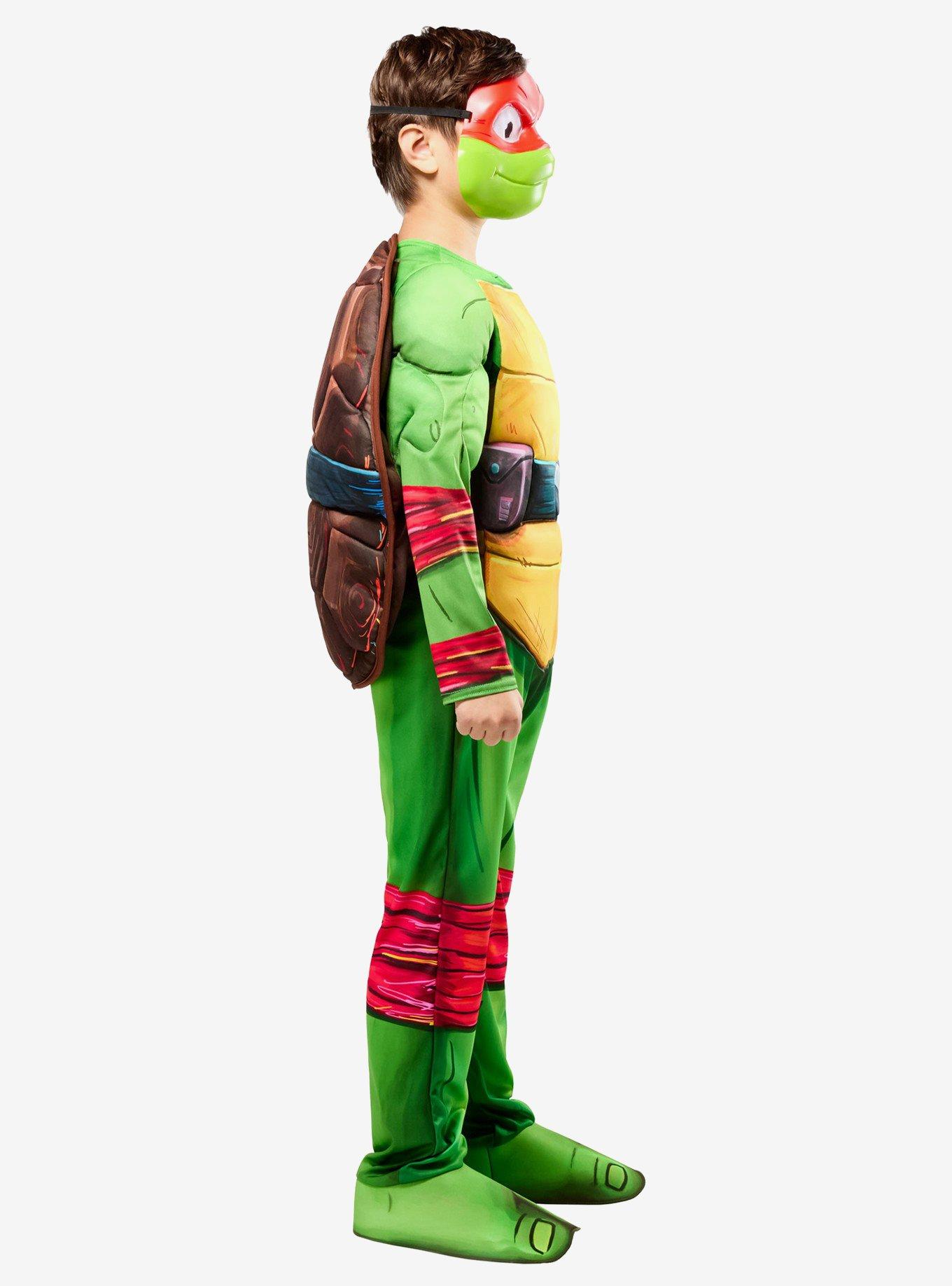 Teenage Mutant Ninja Turtles Mutant Mayhem Raphael Deluxe Kids Costume by Rubies, GREEN, alternate - view 4
