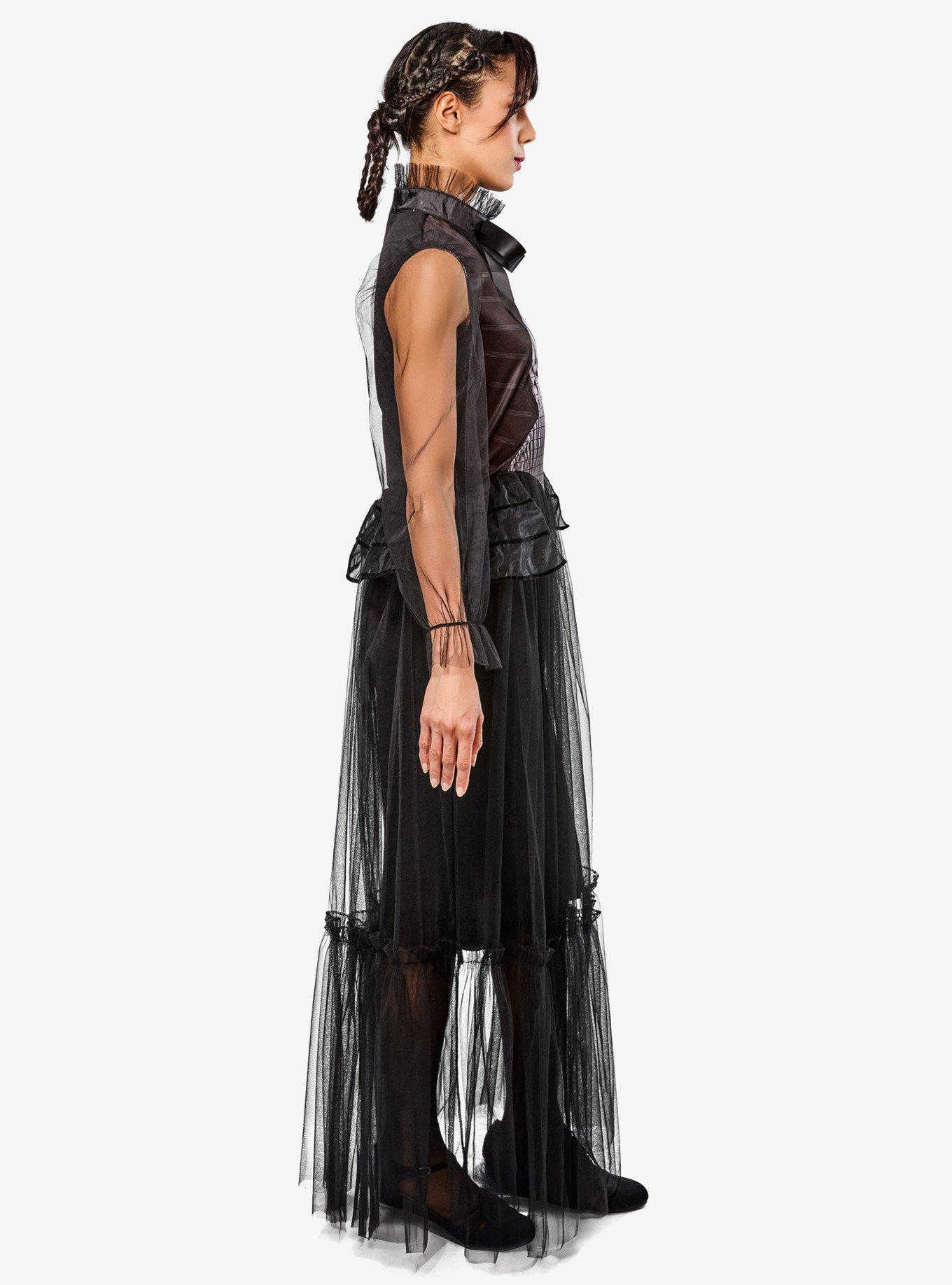 Wednesday Graveyard Gala Adult Costume, BLACK, alternate - view 3