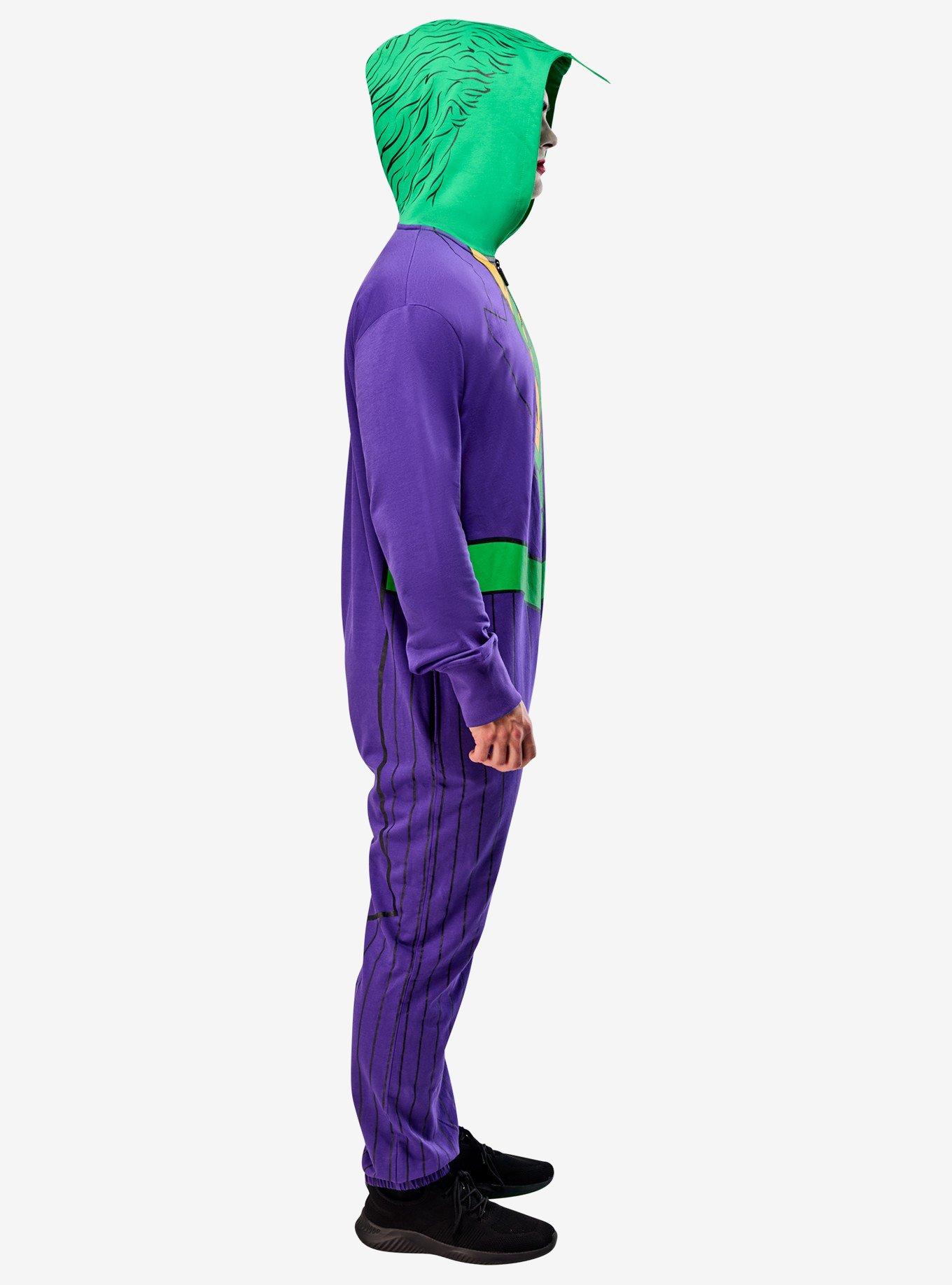DC Comics Joker Adult Hooded Zipster Costume, PURPLE, alternate - view 4