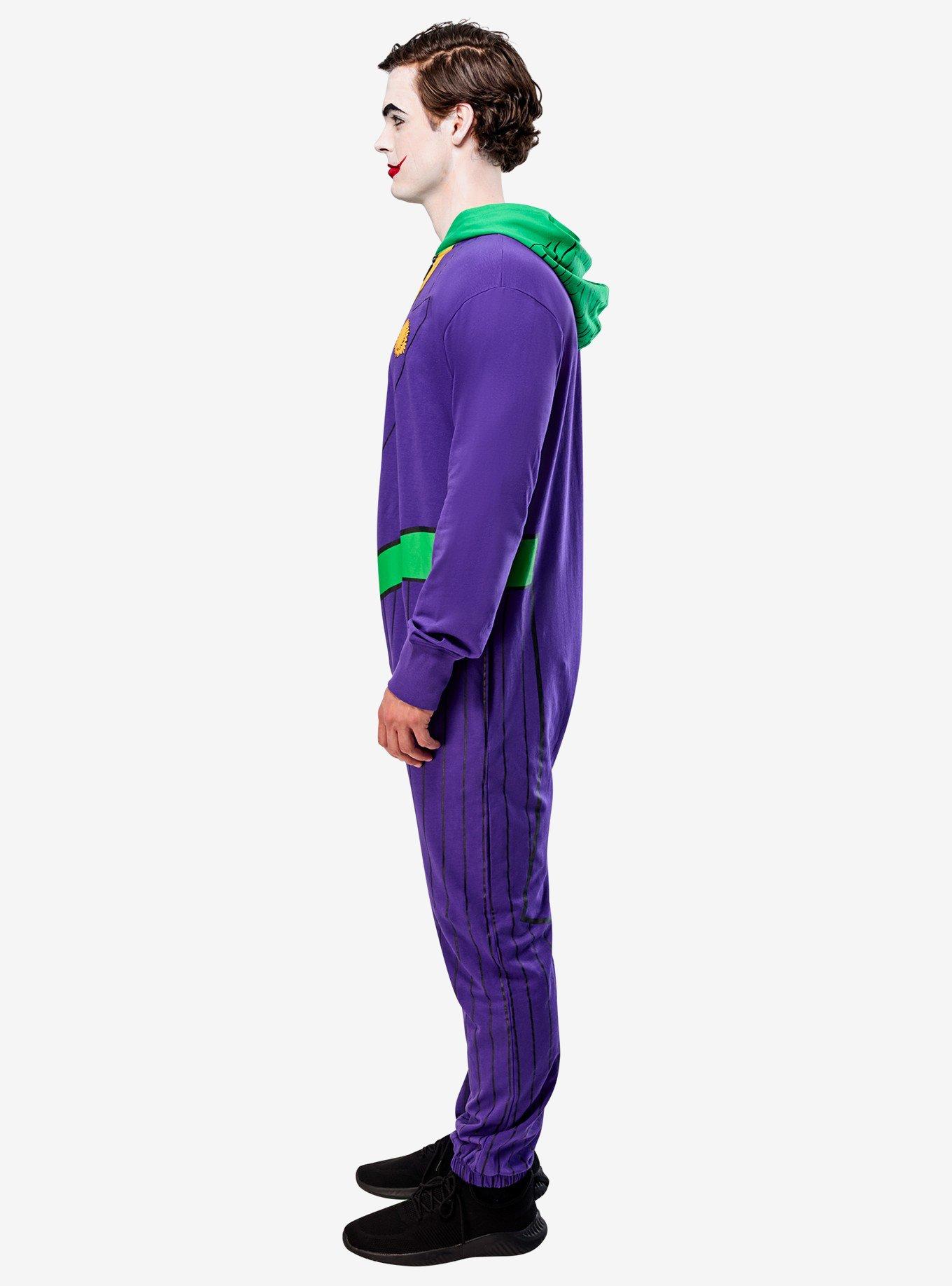 DC Comics Joker Adult Hooded Zipster Costume, PURPLE, alternate - view 5