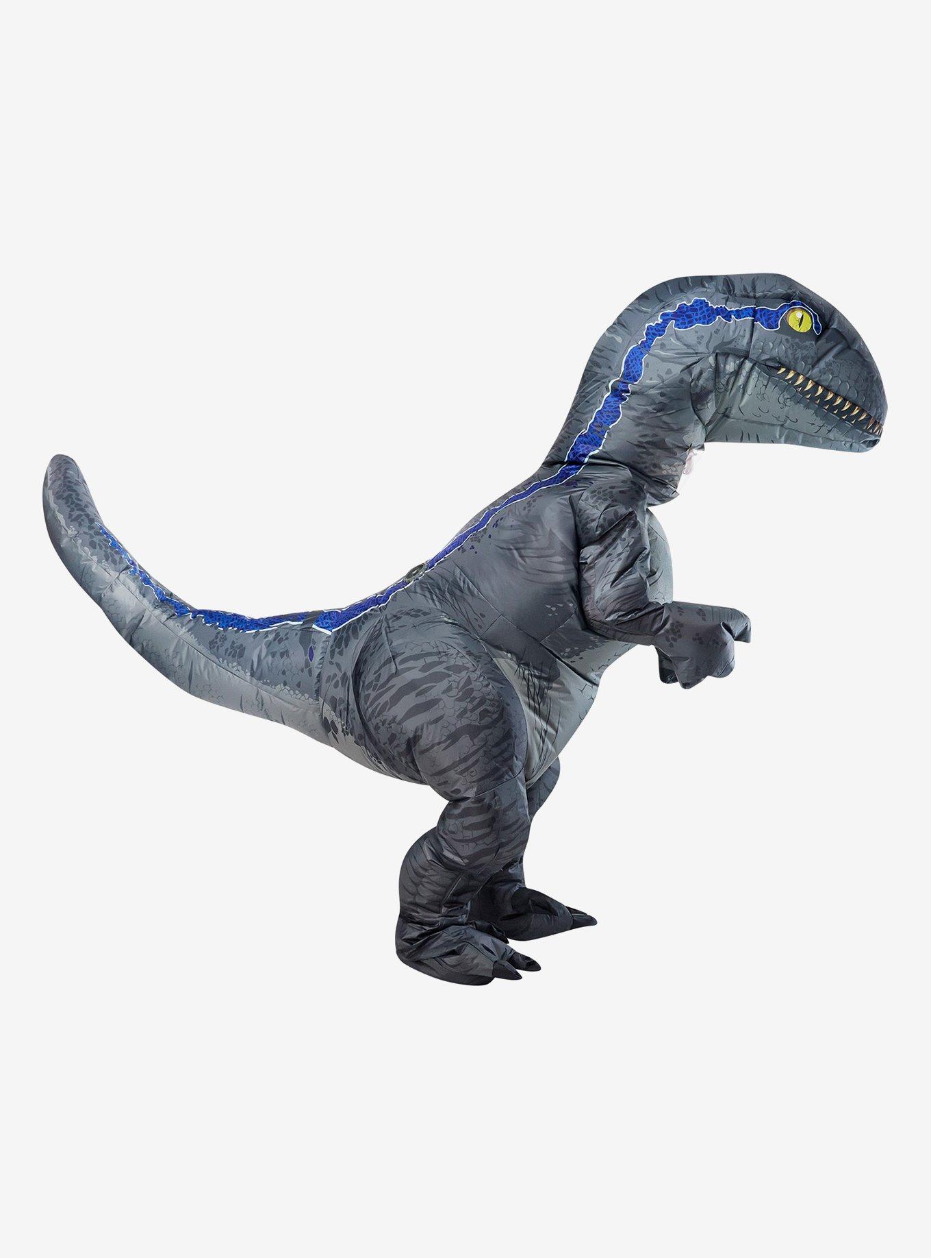 Jurassic World Blue Adult Inflatable Costume, , alternate - view 3