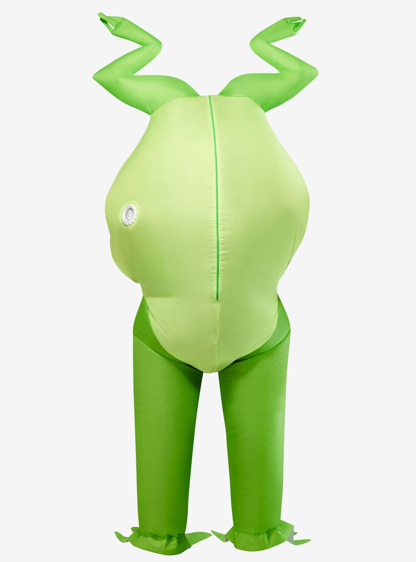 Upside Down Frog Adult Inflatable Costume, , hi-res
