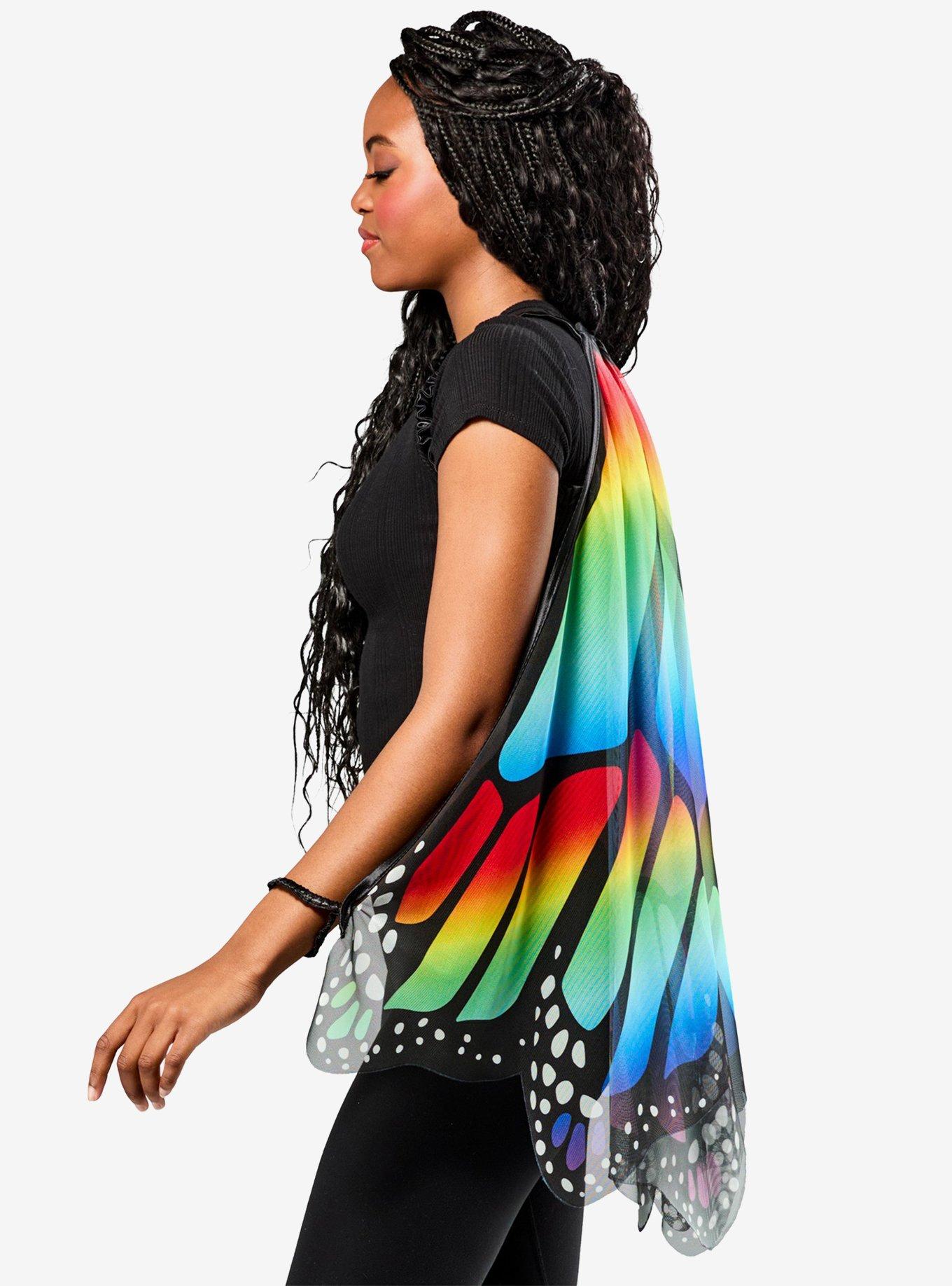 Rainbow Adult Monarch Wings, , hi-res