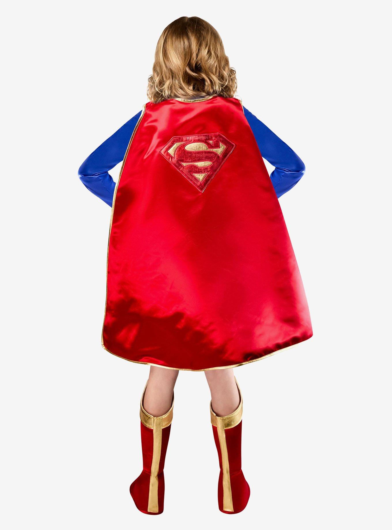 DC Comics Classic Supergirl Kids Deluxe Costume by Rubies, , hi-res