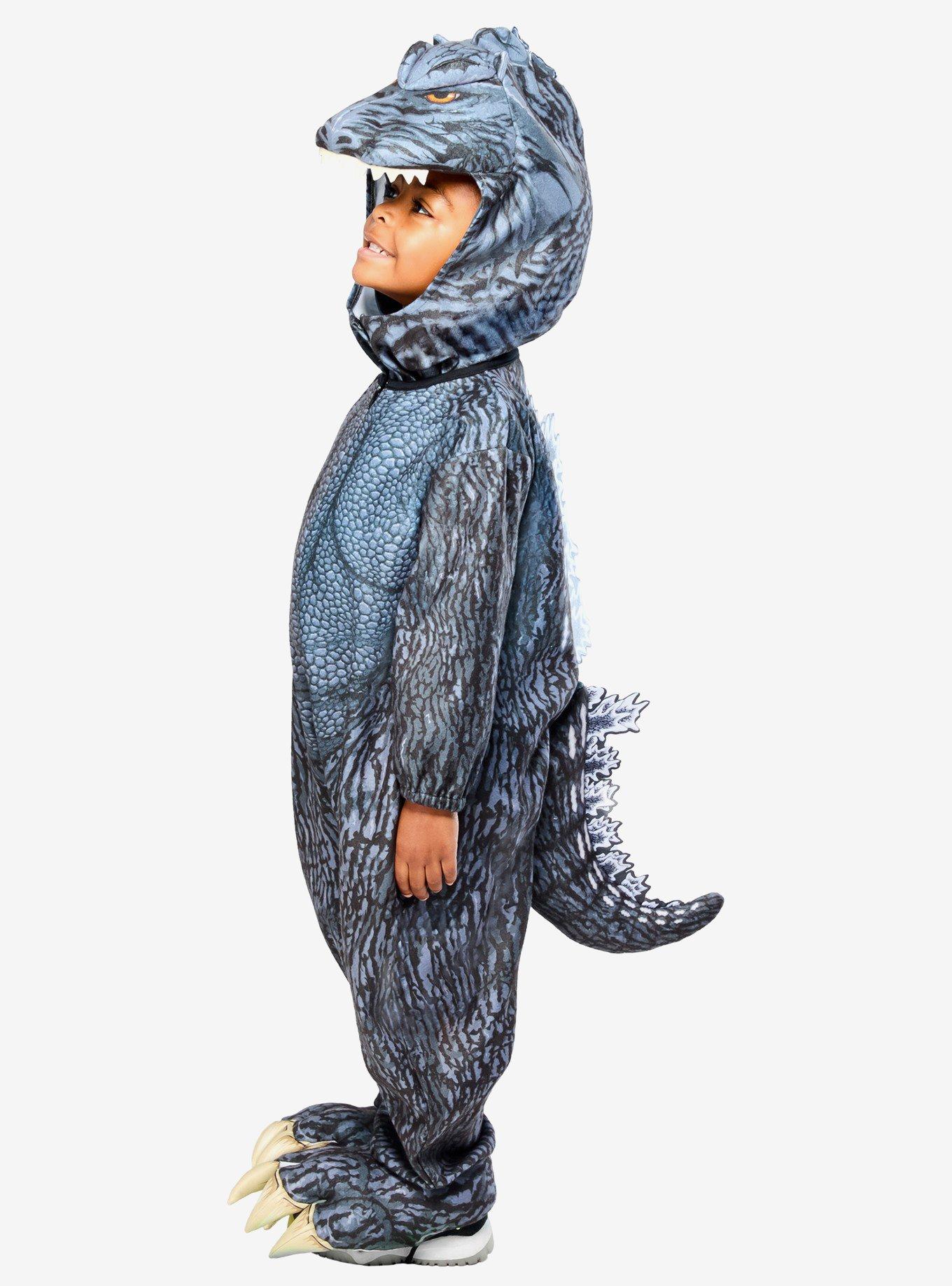 Godzilla Baby & Toddler Costume by Rubies, GREY, alternate - view 4