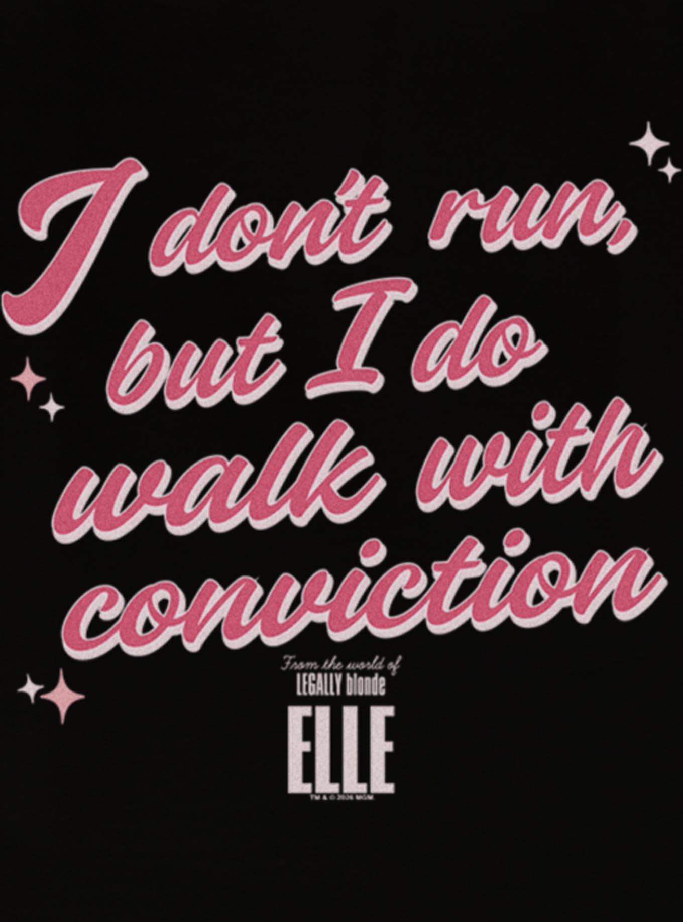 Legally Blonde Elle Walk With Conviction Womens Cami, BLACK, alternate - view 2