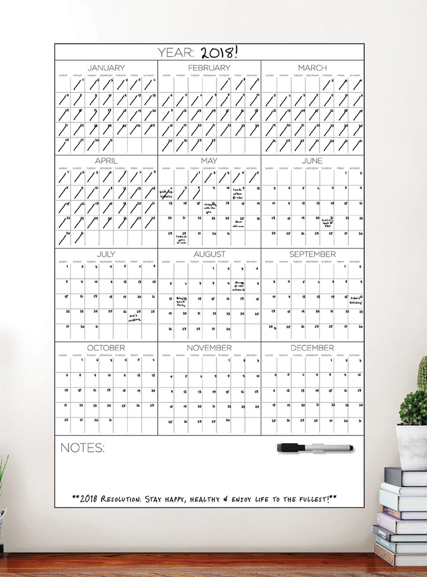 Yearly Calendar, , hi-res