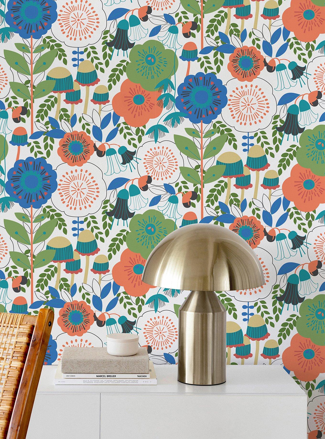 Dream Garden Off White Peel & Stick Wallpaper, , alternate - view 6