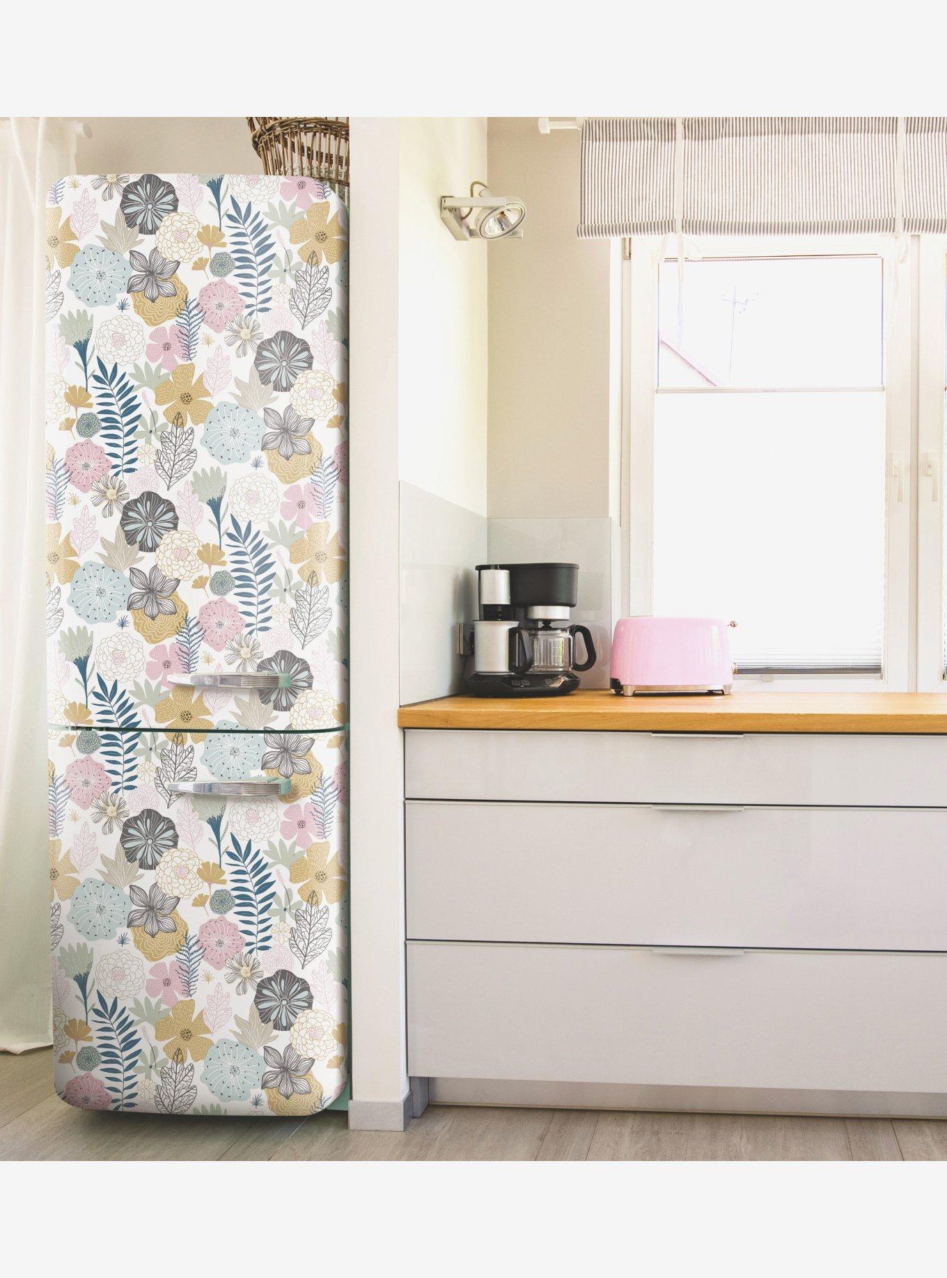 Perennial Blooms Pink Peel & Stick Wallpaper, , alternate - view 4