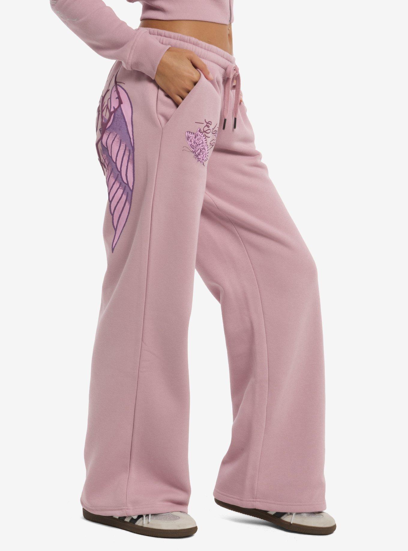 Ed Hardy Pink Cross Foil Sweatpants, MULTI, alternate - view 3