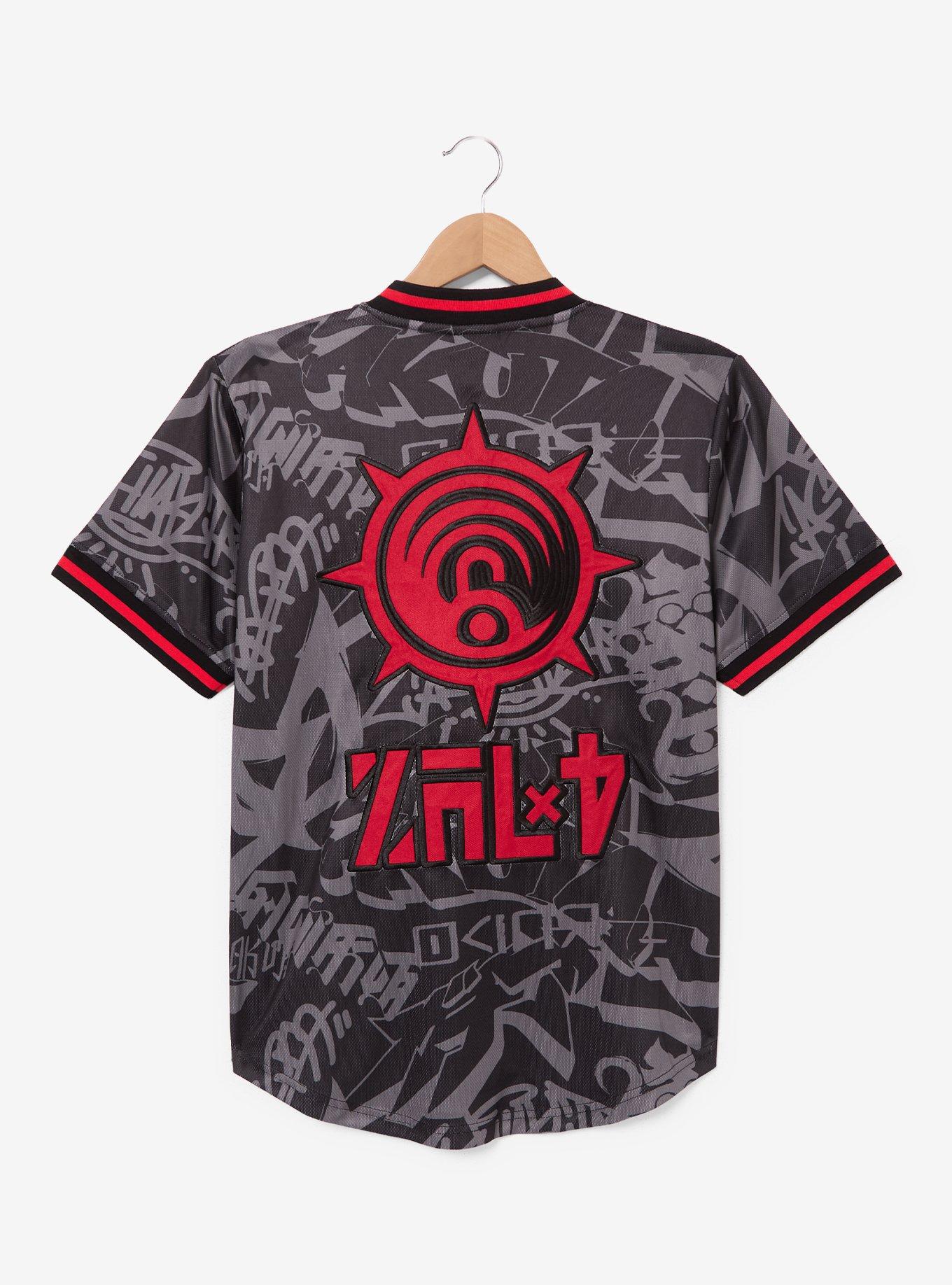 Gachiakuta Tonal Allover Print Batting Jersey - BoxLunch Exclusive, GREY  BLACK, alternate - view 2