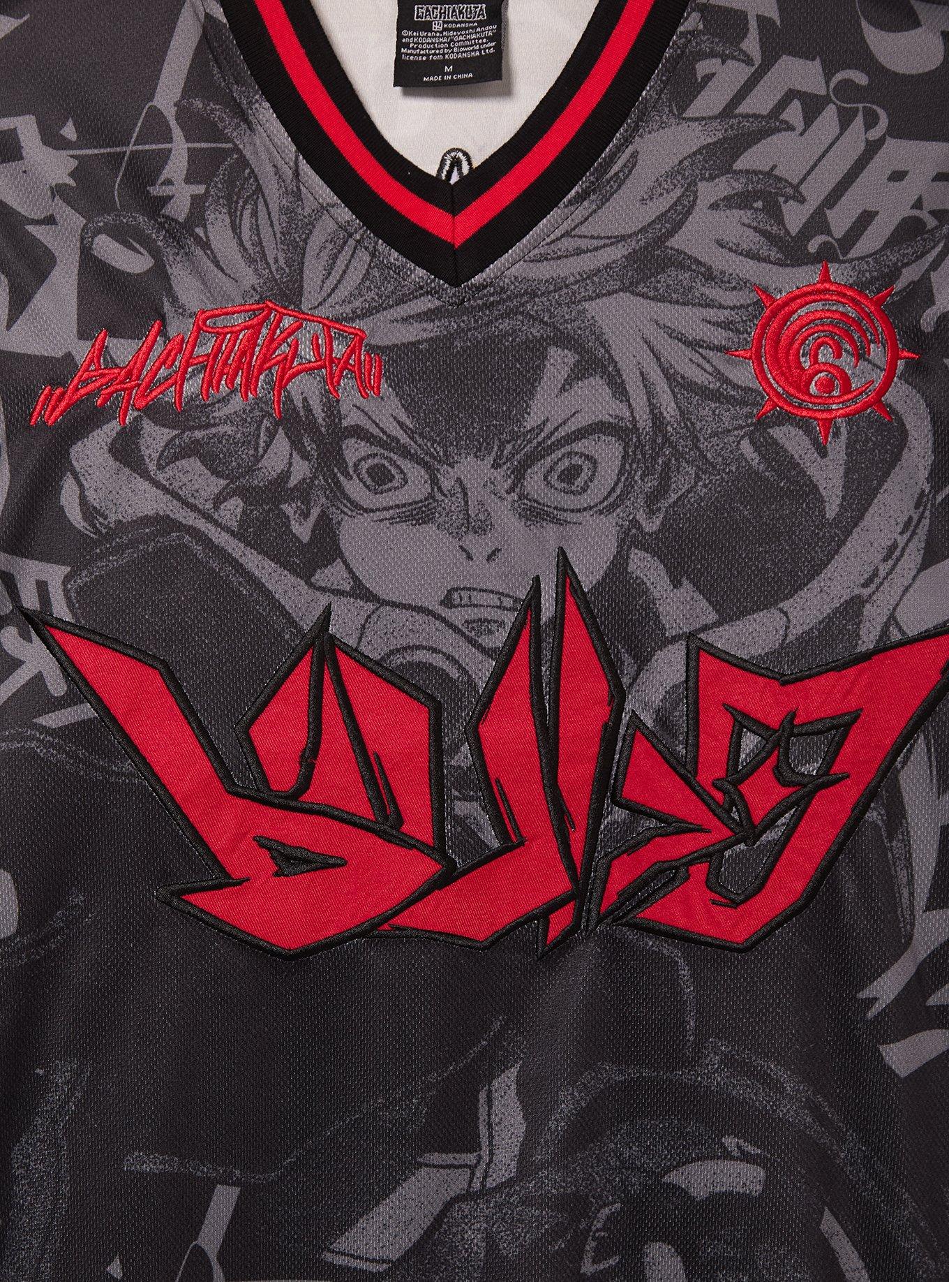 Gachiakuta Tonal Allover Print Batting Jersey - BoxLunch Exclusive, GREY  BLACK, alternate - view 3