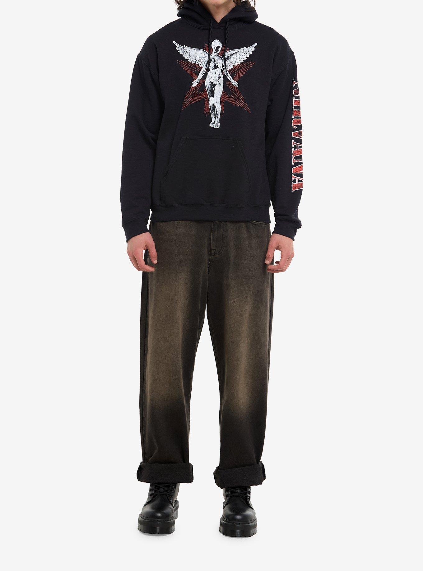 Nirvana In Utero Angel Hoodie, BLACK, alternate - view 3