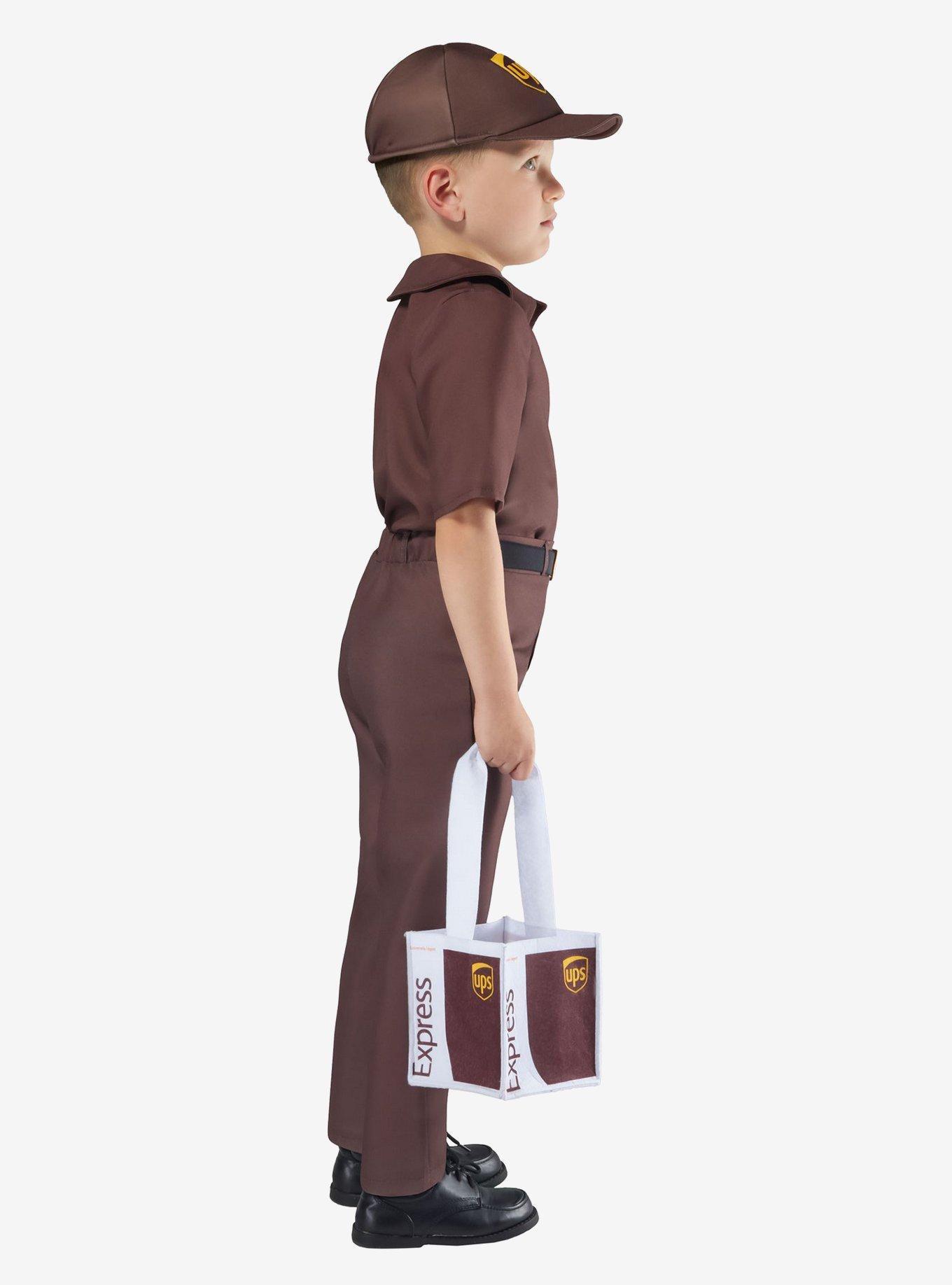 UPS Delivery Driver Toddler Costume by Rubies, BROWN, alternate - view 3