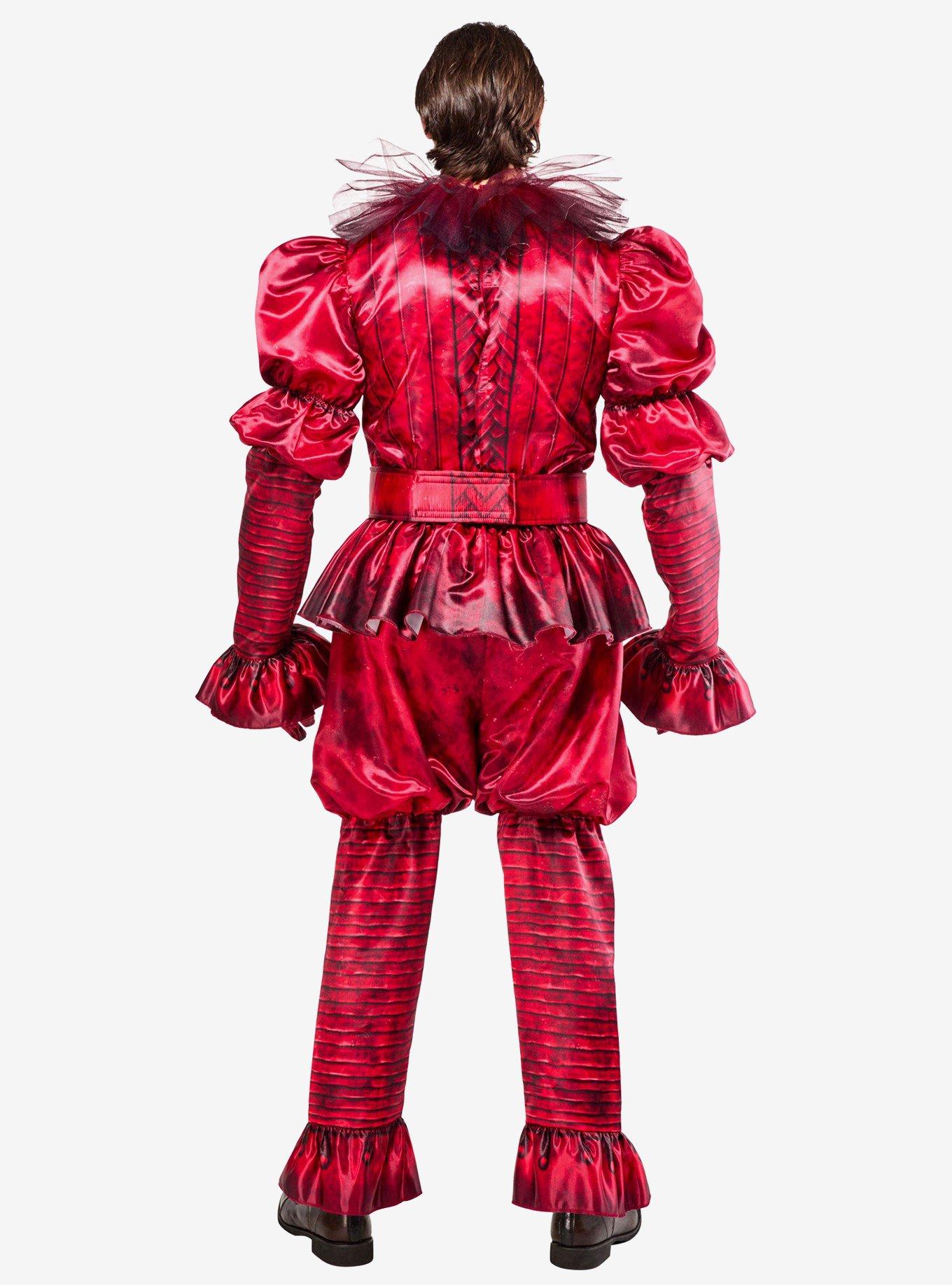 IT Welcome to Derry Bloody Pennywise Deluxe Adult Costume, , hi-res