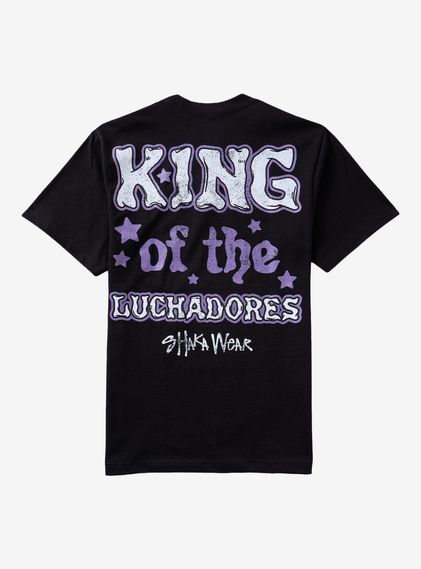 WWE X Shaka Wear Dominik Mysterio Luchadores T-Shirt, BLACK, alternate - view 2