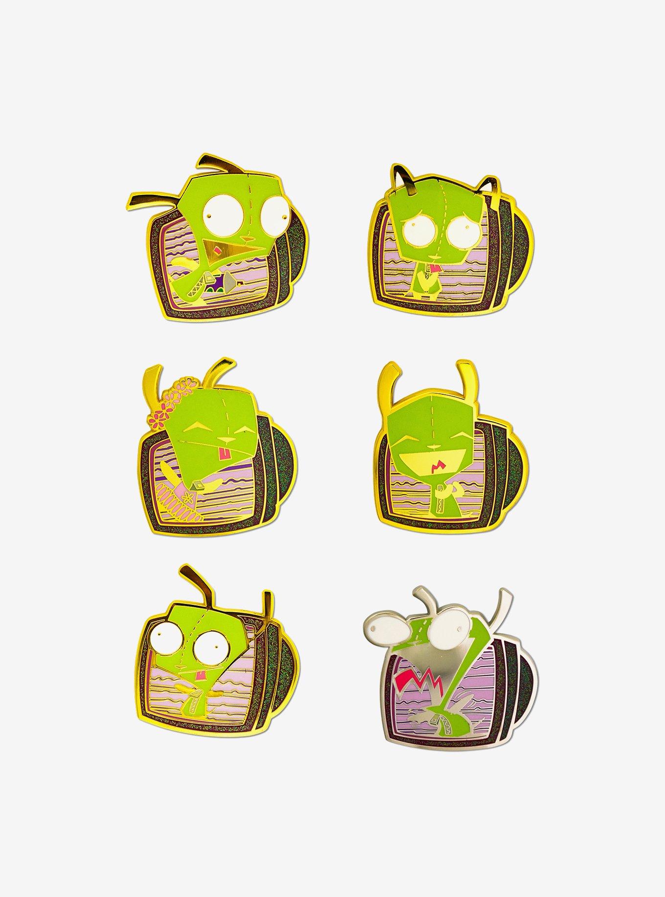 Invader Zim Glow in the Dark Mystery Enamel Pin Blind Box Series 2 Pack, , hi-res