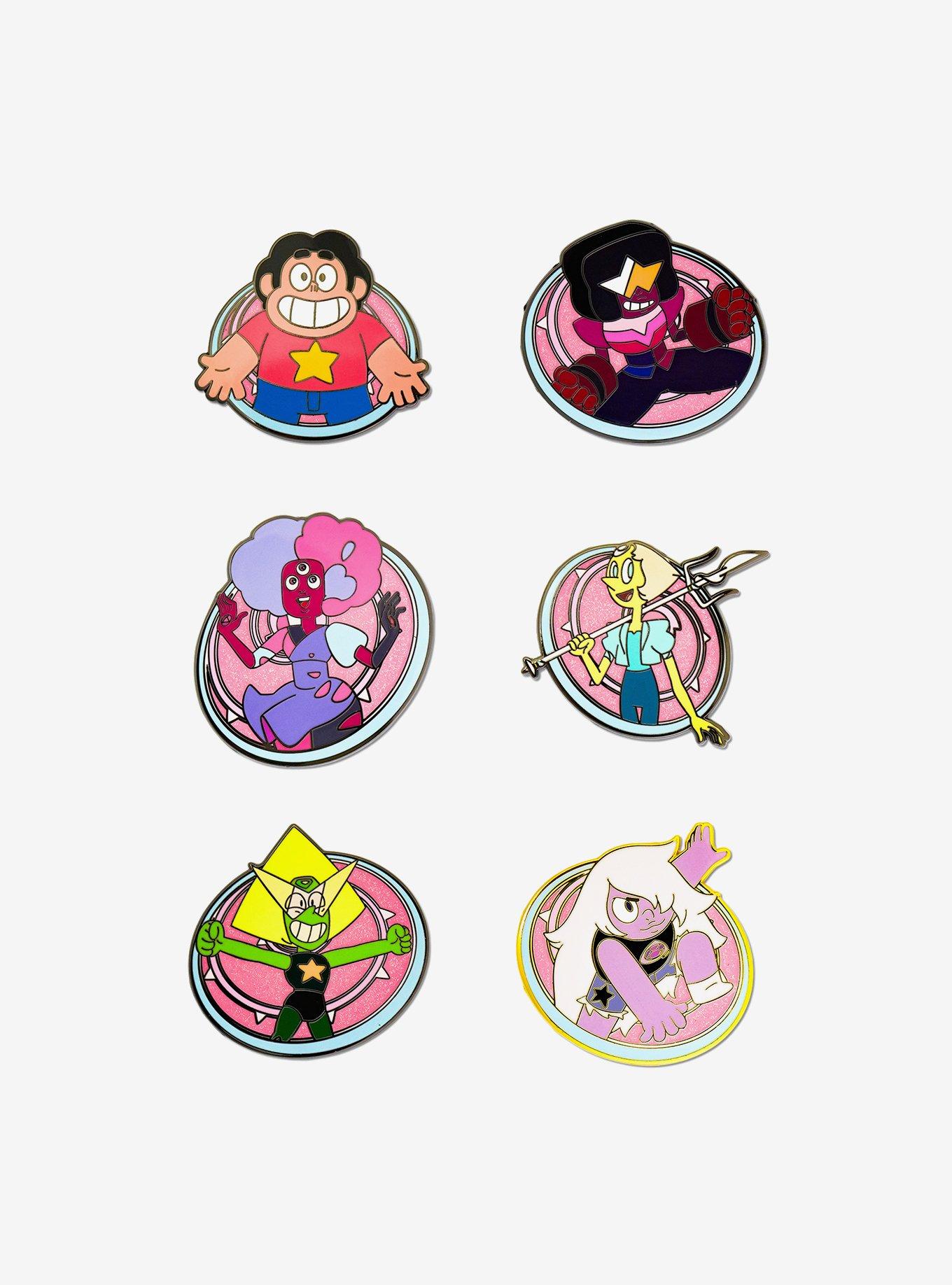 Steven Universe Shield Poses Mystery Enamel Pin Blind Box Series 2 Pack, , hi-res