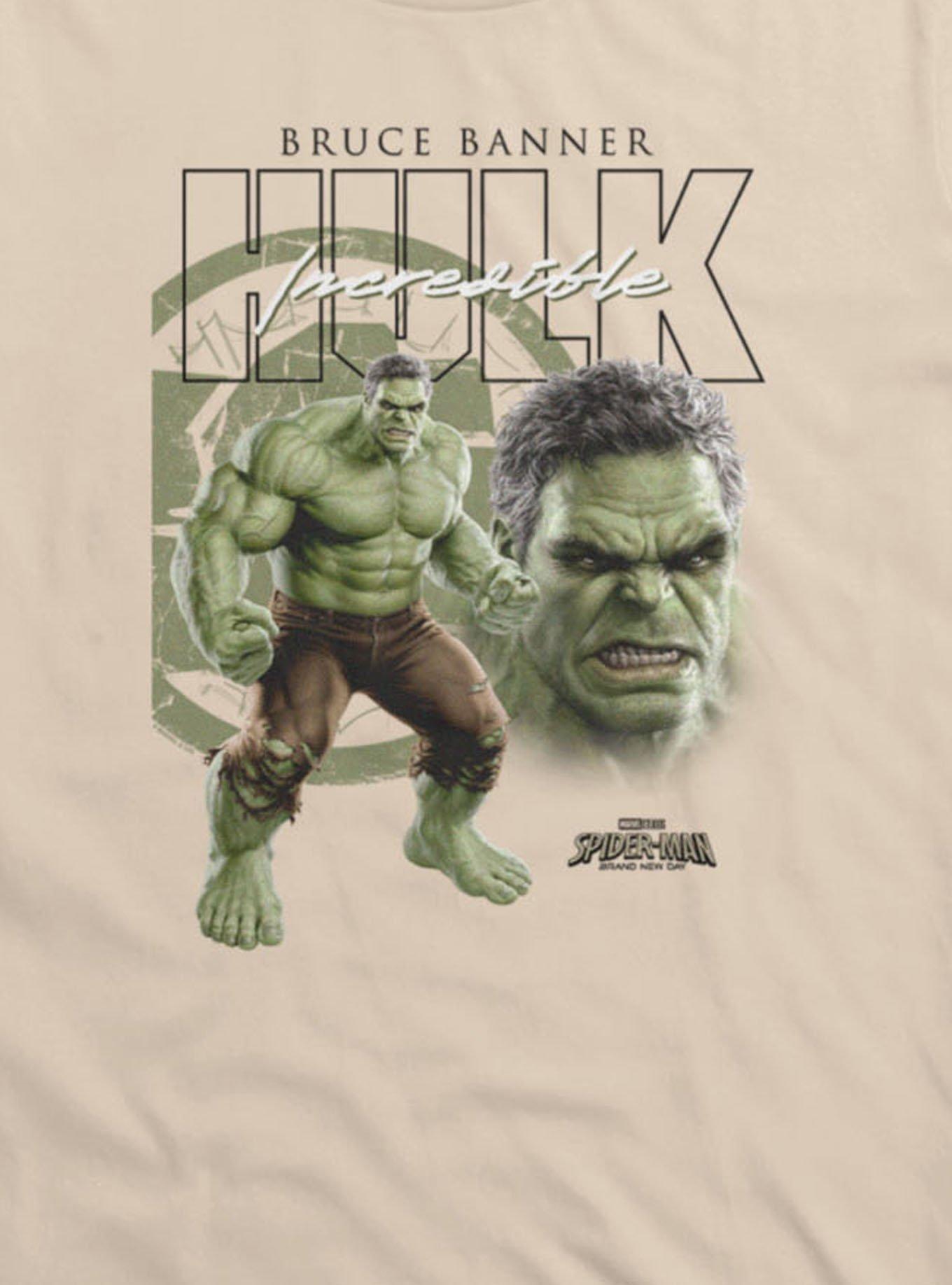 Marvel Spider-Man Brand New Day Bruce Banner Hulk Angry Close Up Icon T-Shirt, , alternate - view 2