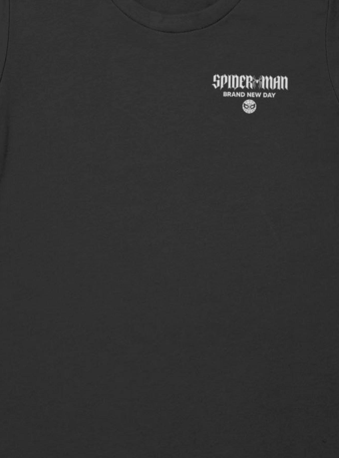 Marvel Spider-Man Brand New Day New York Great Power Comes Great Responsibility Womens T-Shirt, BLACK, alternate - view 3