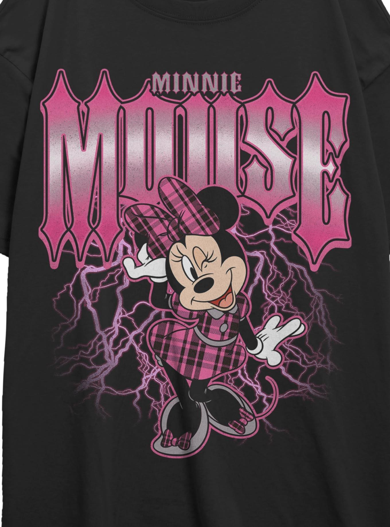 Disney Minnie Mouse Lightning Womens Oversized T-Shirt BoxLunch Exclusive, , hi-res