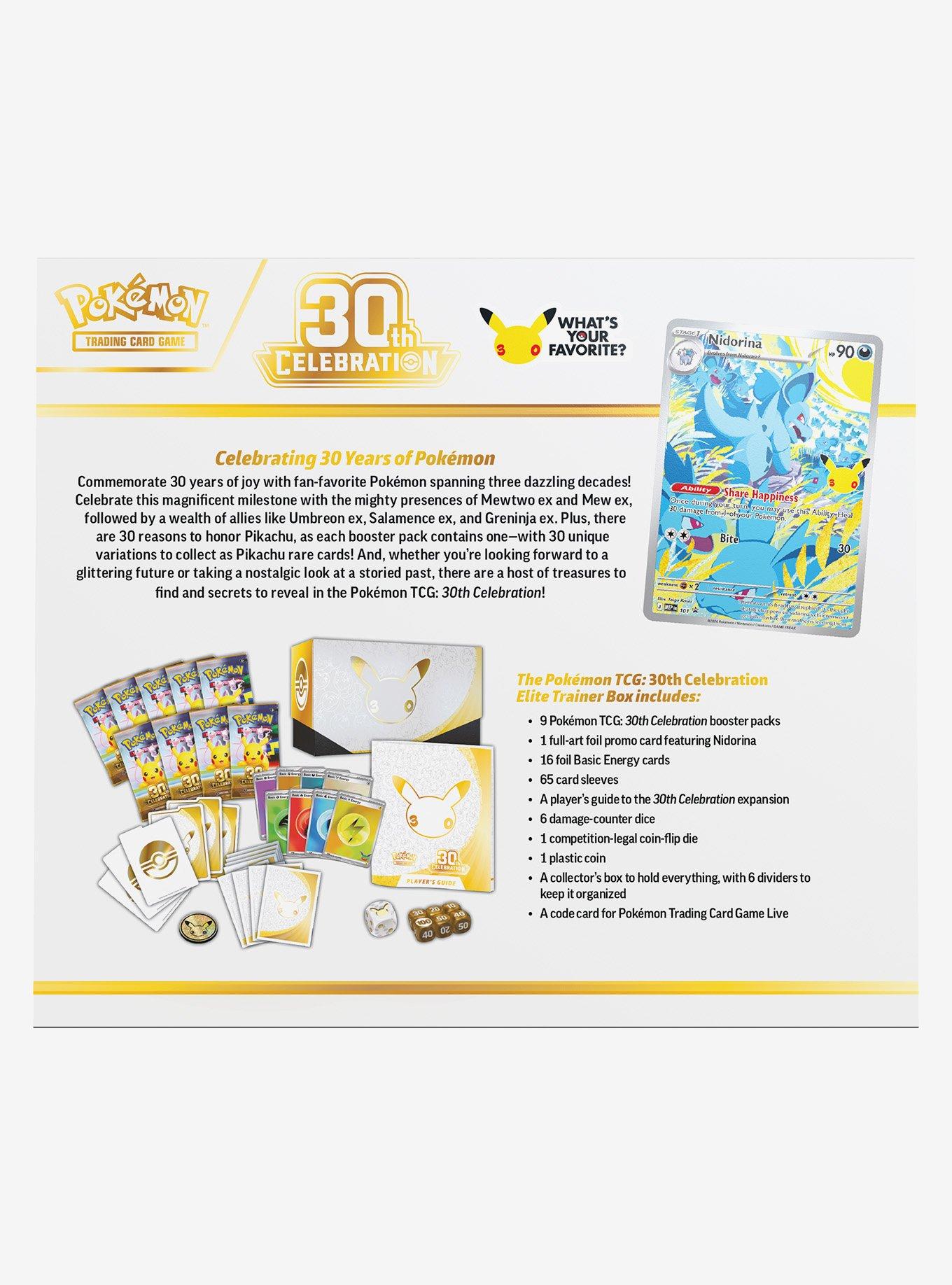 Pok&eacute;mon TCG: 30th Celebration Elite Trainer Box, , alternate - view 3