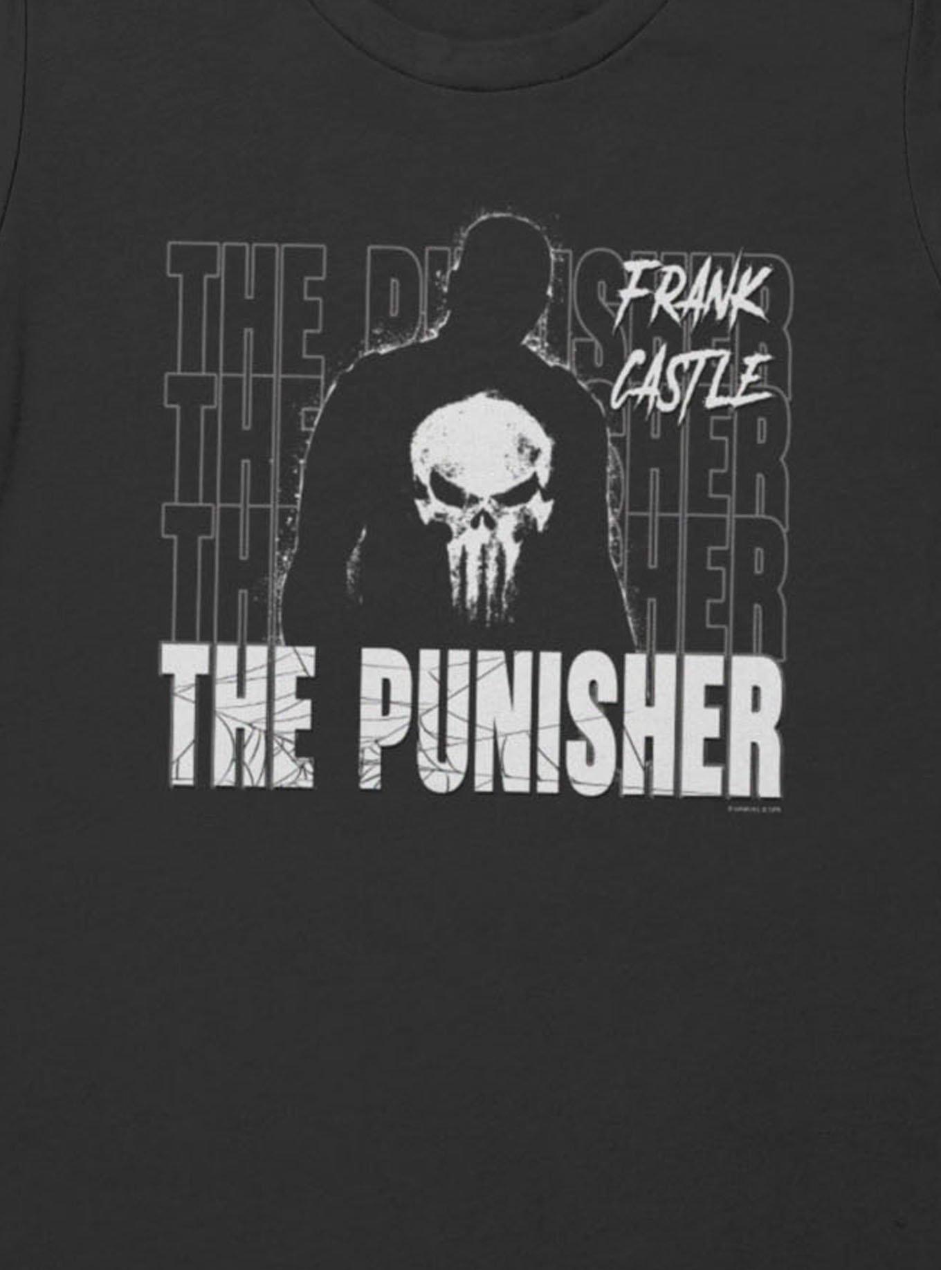 Marvel Spider-Man Brand New Day Frank Castle The Punisher Womens T-Shirt, BLACK, alternate - view 2