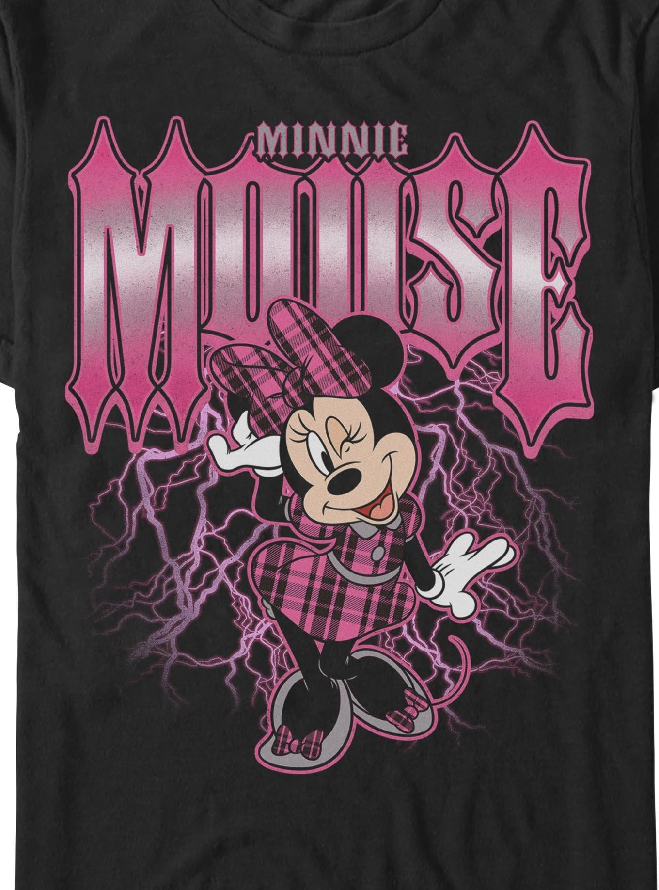 Disney Minnie Mouse Lightning T-Shirt BoxLunch Exclusive, BLACK, alternate - view 2