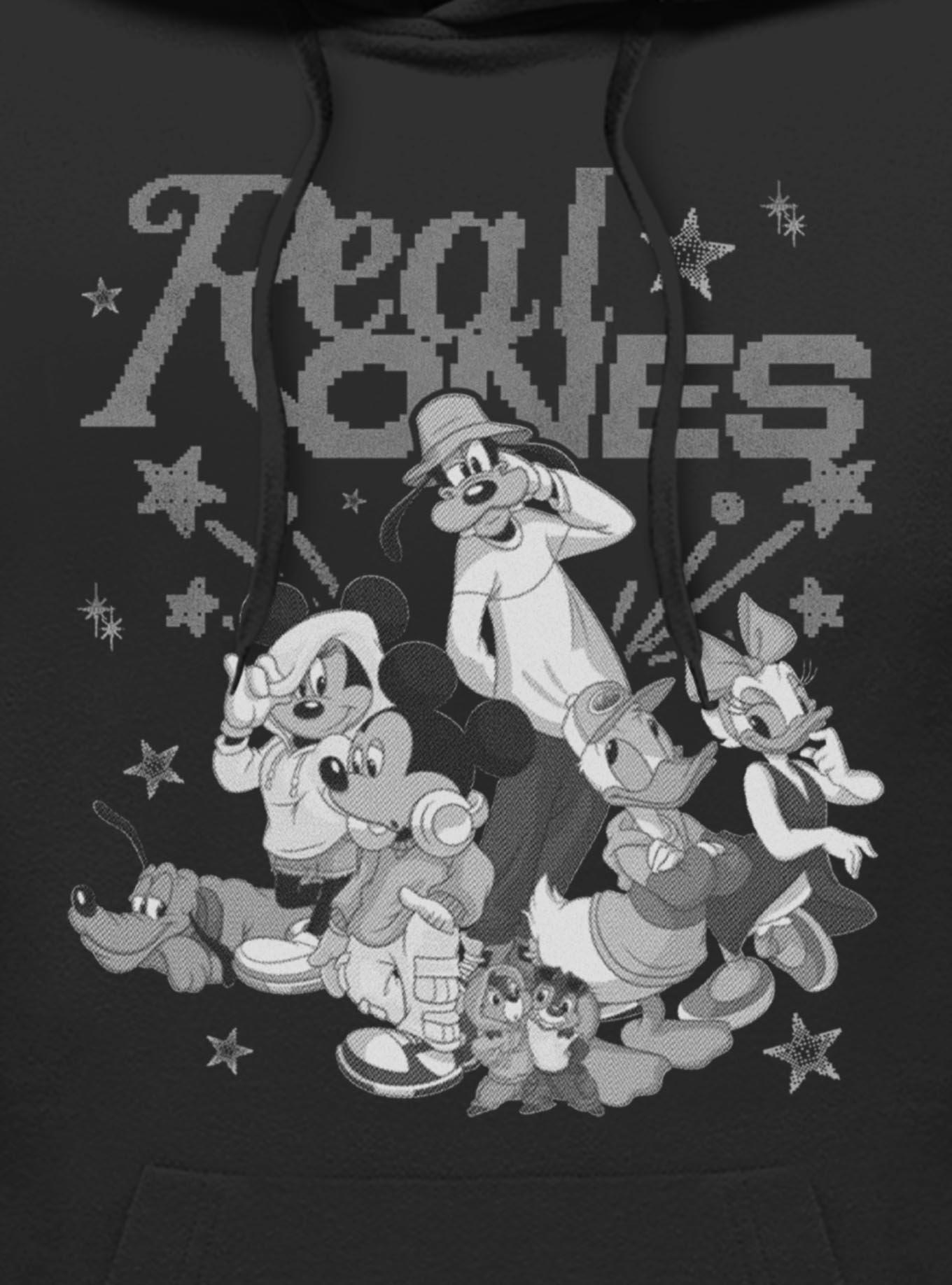 Disney Mickey Mouse Real Ones Hoodie BoxLunch Exclusive, BLACK, alternate - view 2